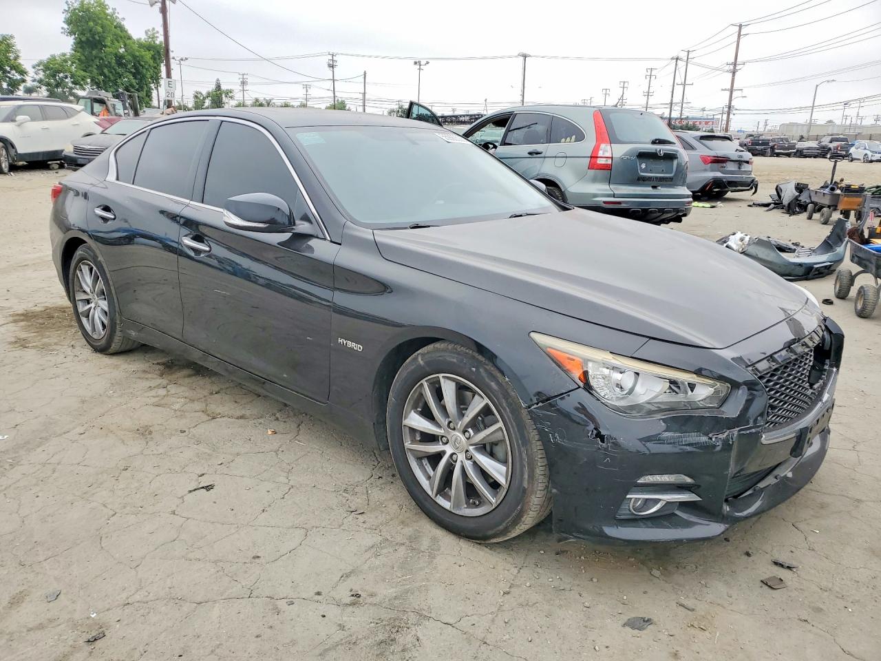 2014 Infiniti Q50 Hybrid Premium Black vin: JN1AV7AP0EM691401
