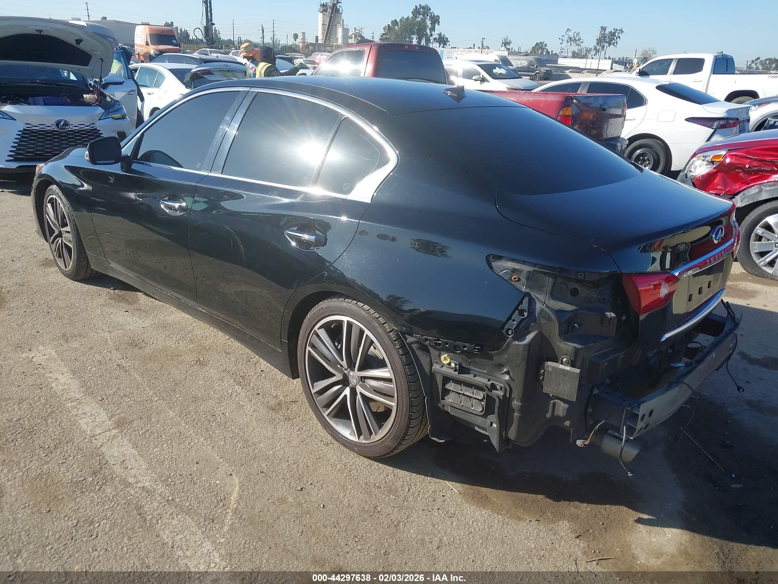 2015 Infiniti Q50 Hybrid Sport Black vin: JN1AV7AP0FM790852