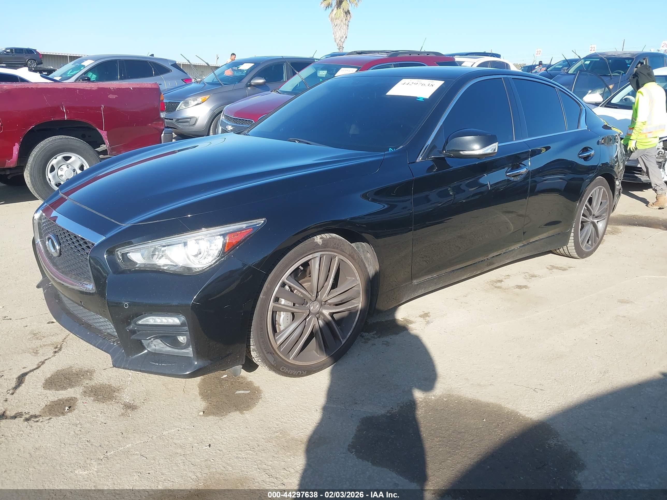 2015 Infiniti Q50 Hybrid Sport Black vin: JN1AV7AP0FM790852