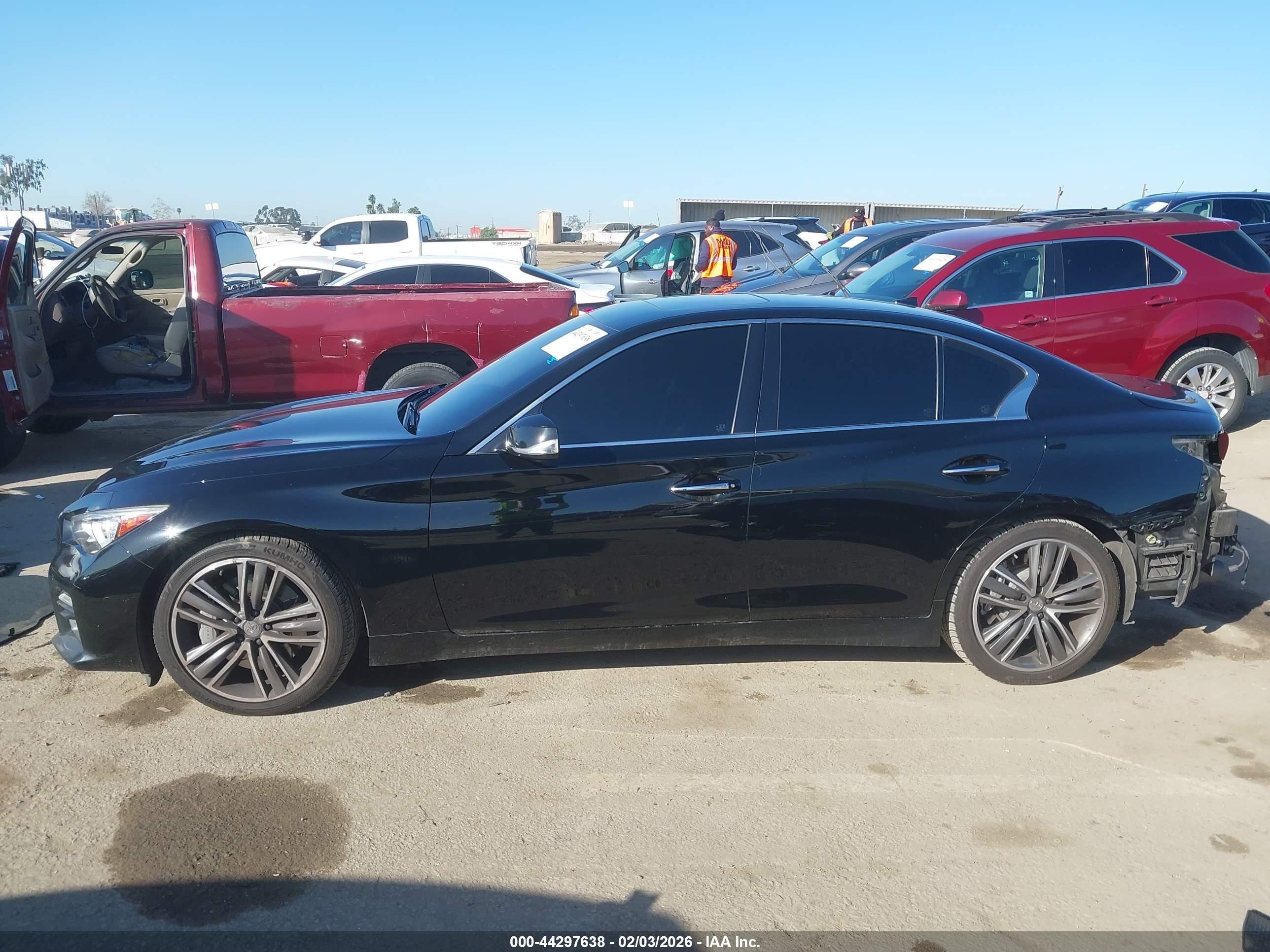 2015 Infiniti Q50 Hybrid Sport Black vin: JN1AV7AP0FM790852