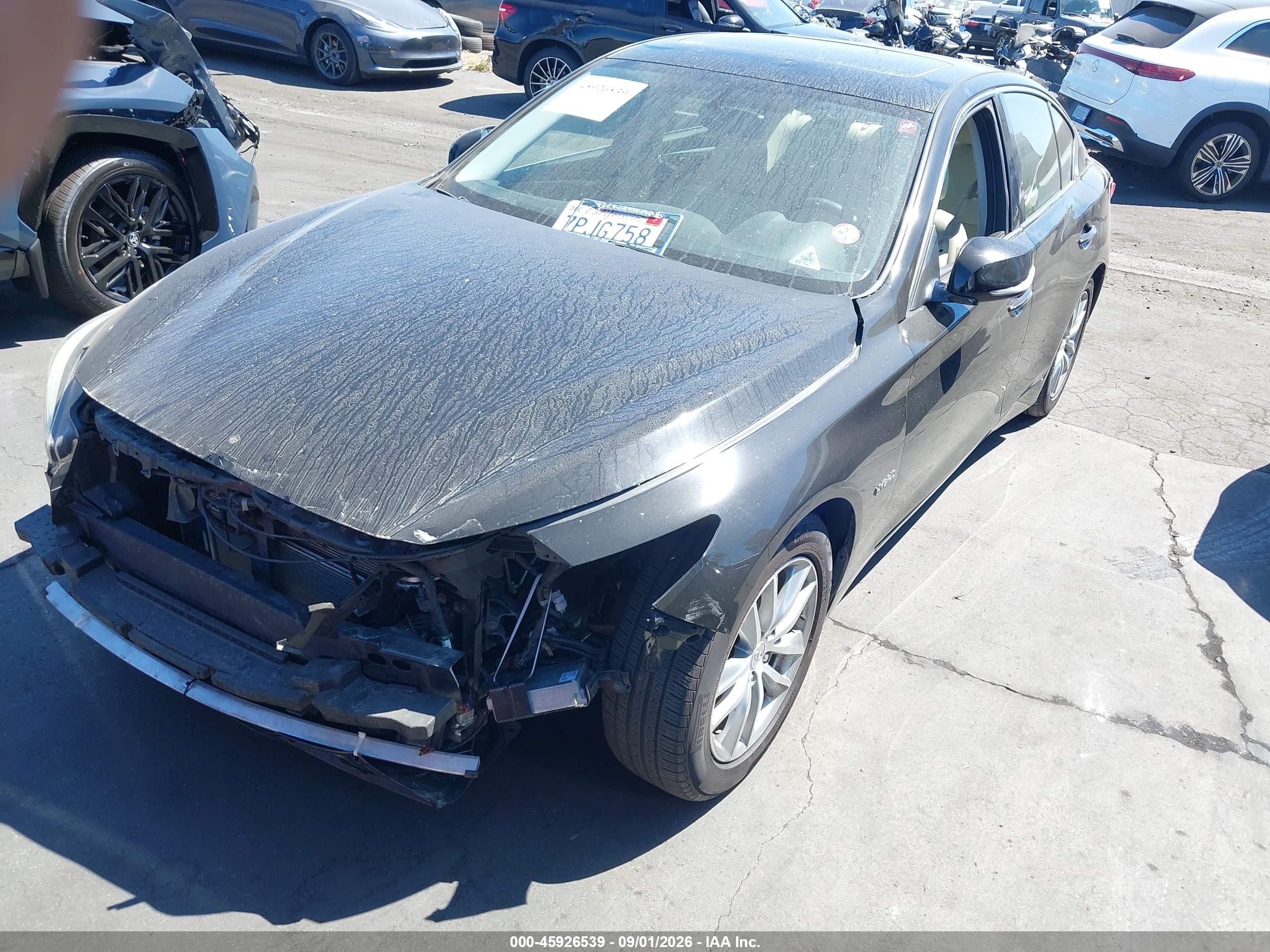 2015 Infiniti Q50 Hybrid Premium Black vin: JN1AV7AP0FM790933