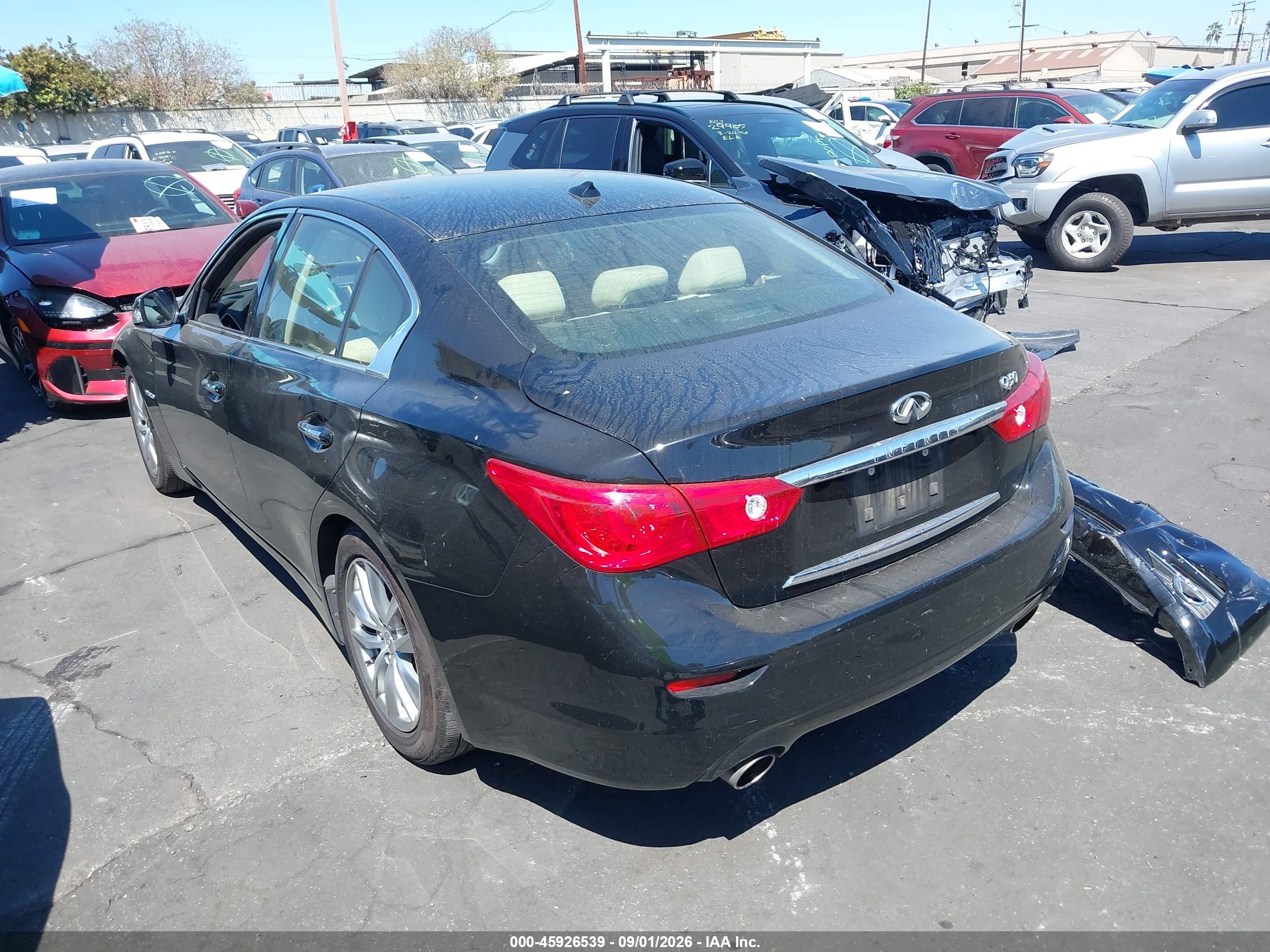 2015 Infiniti Q50 Hybrid Premium Black vin: JN1AV7AP0FM790933