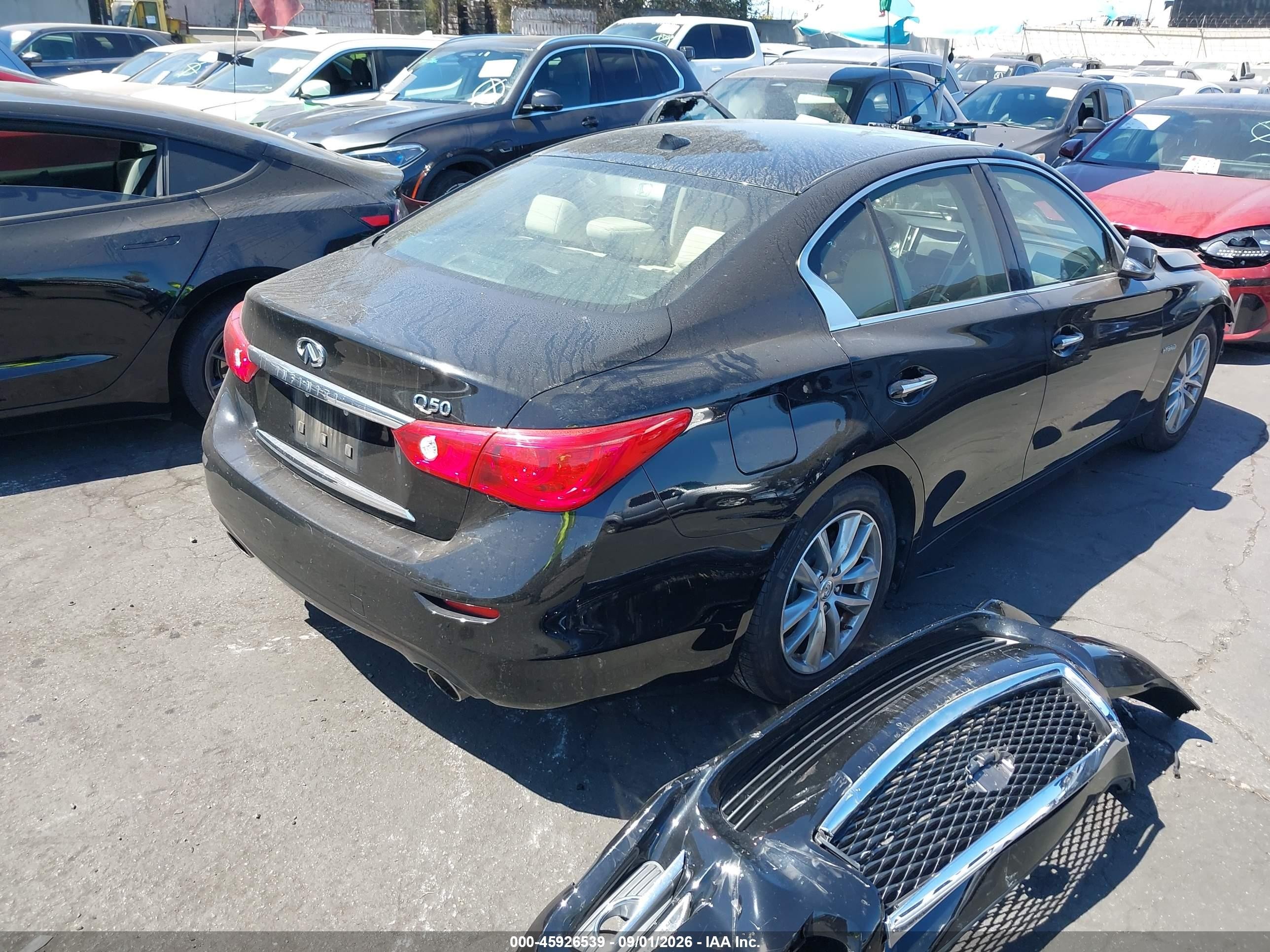 2015 Infiniti Q50 Hybrid Premium Black vin: JN1AV7AP0FM790933