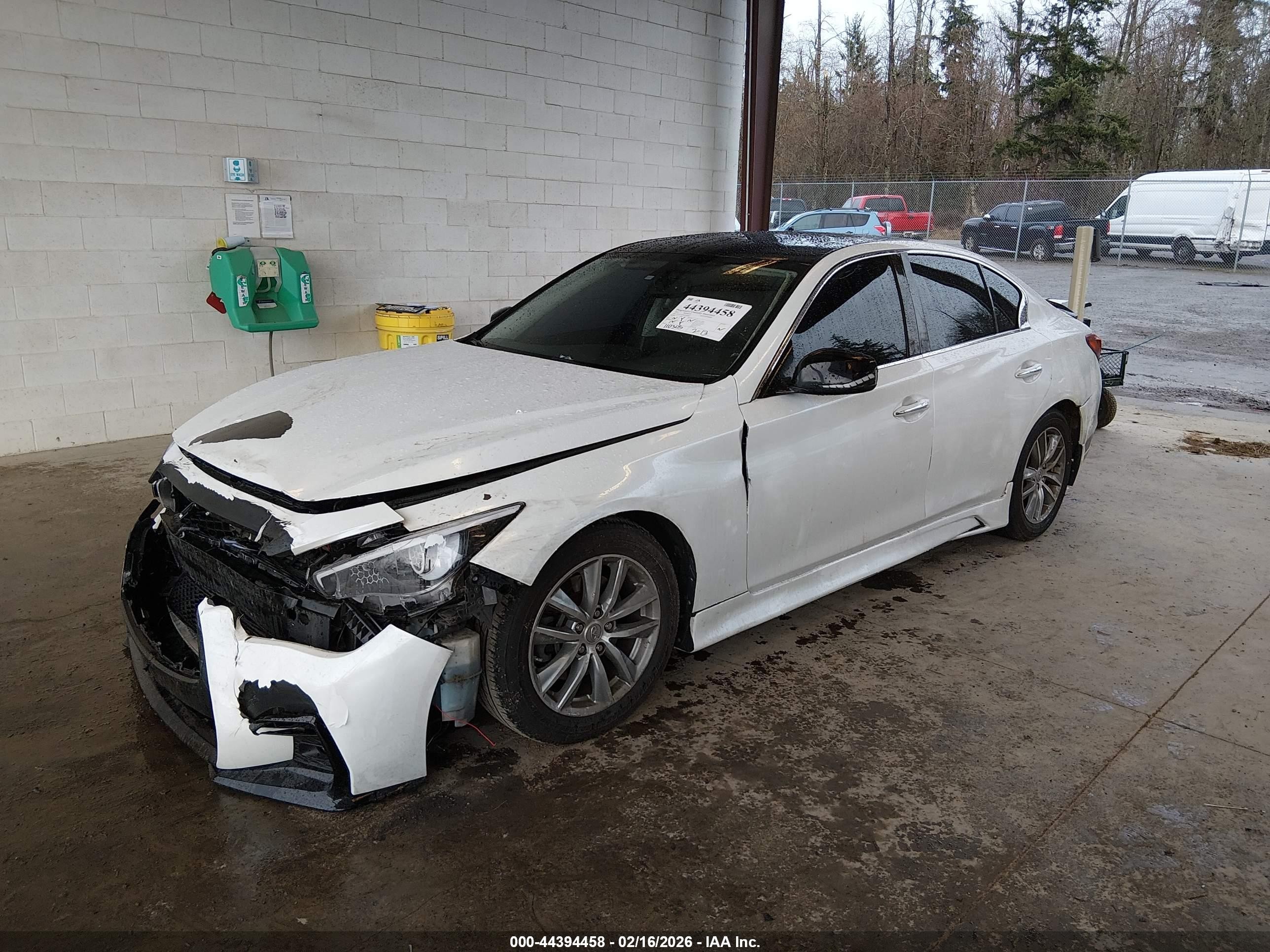 2015 Infiniti Q50 Hybrid Premium White vin: JN1AV7AP0FM790947