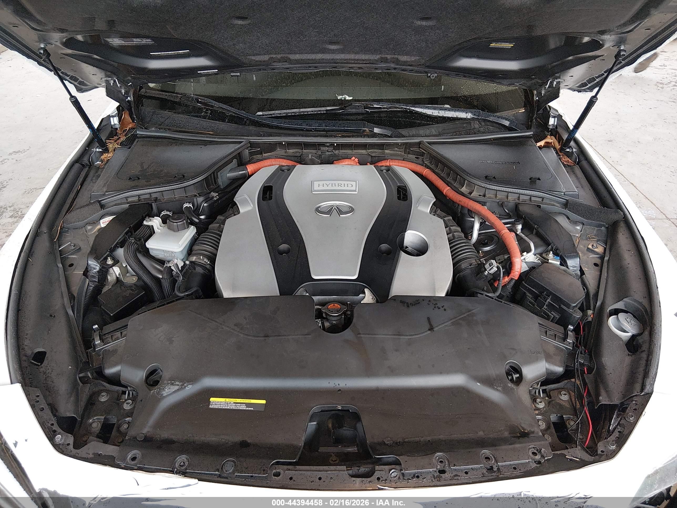 2015 Infiniti Q50 Hybrid Premium White vin: JN1AV7AP0FM790947