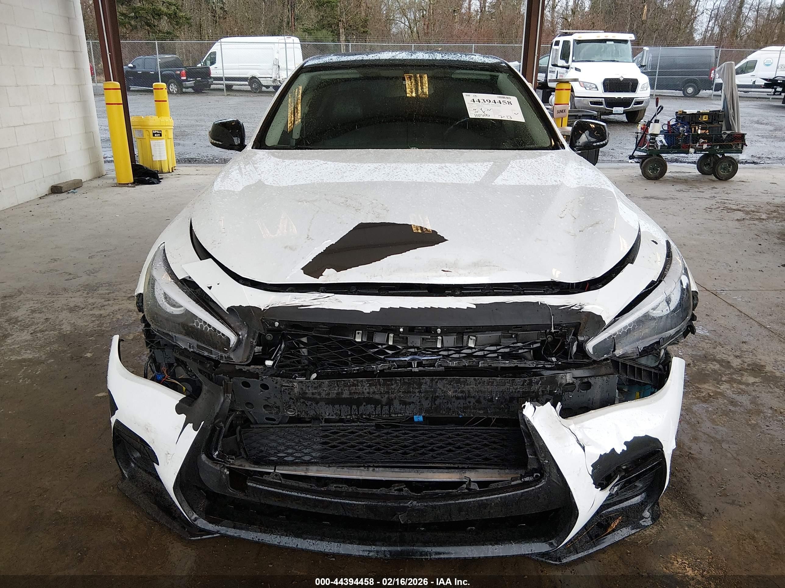 2015 Infiniti Q50 Hybrid Premium White vin: JN1AV7AP0FM790947