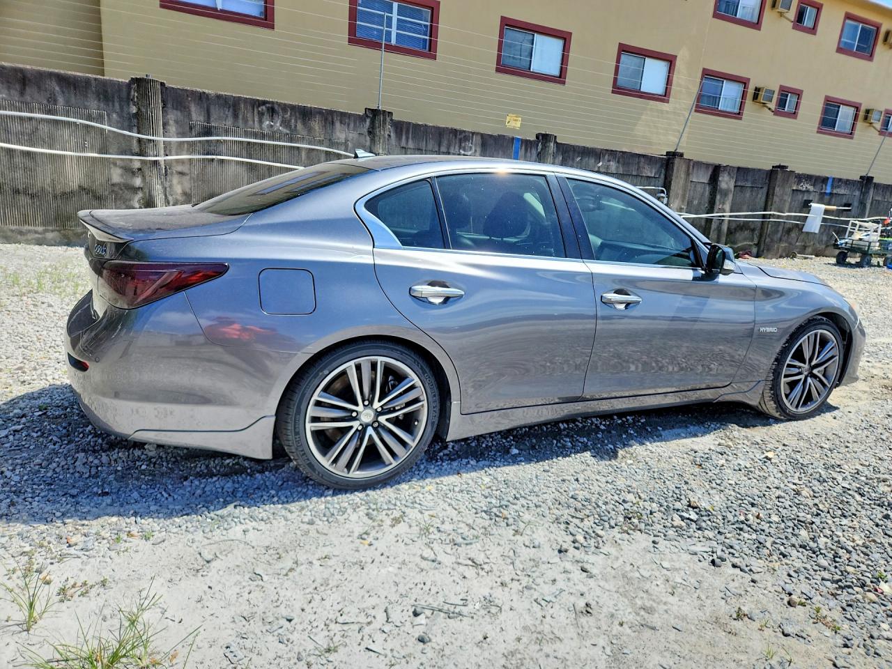 2014 Infiniti Q50 Hybrid Premium Gray vin: JN1AV7AP3EM690484