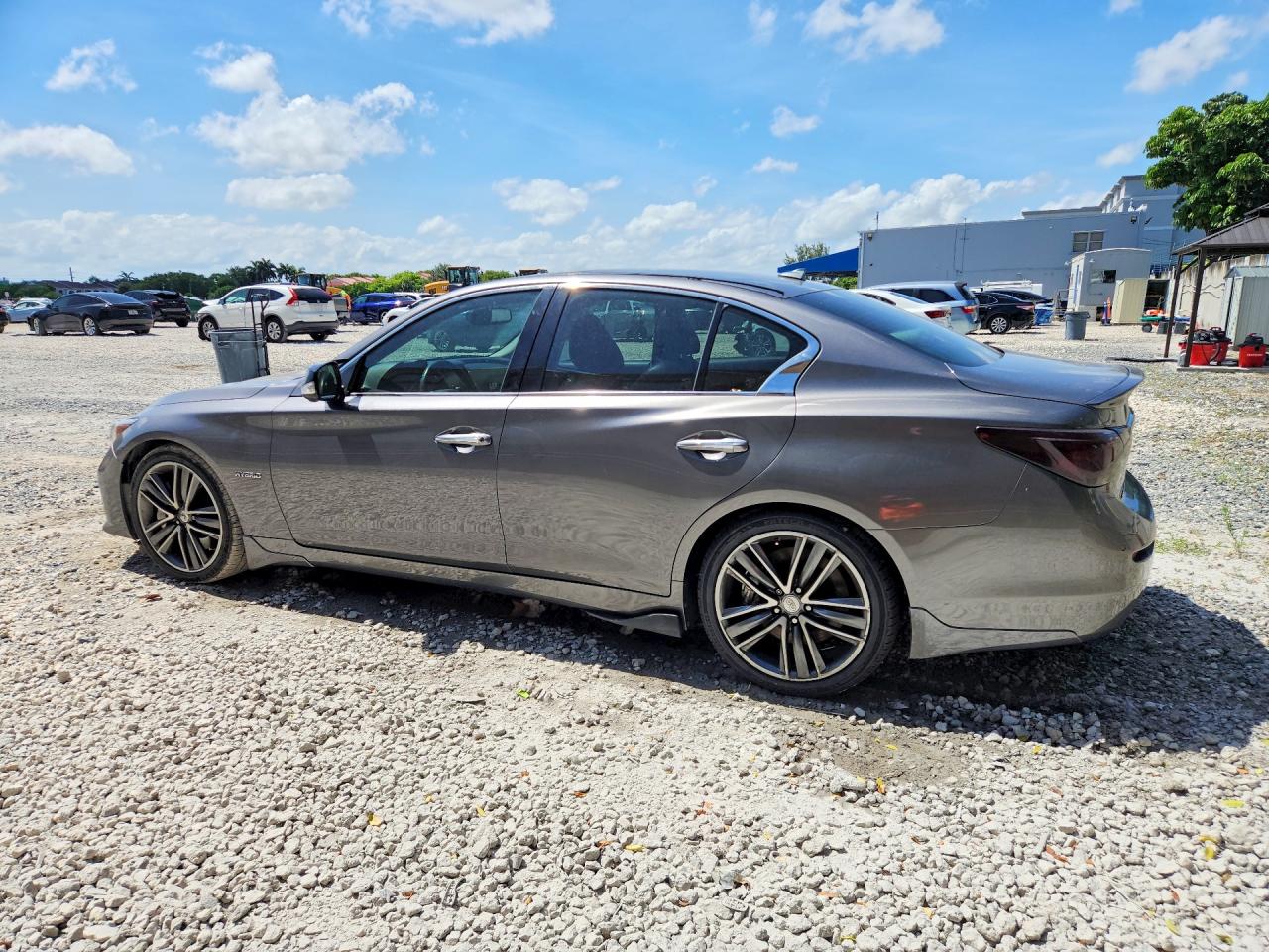 2014 Infiniti Q50 Hybrid Premium Gray vin: JN1AV7AP3EM690484