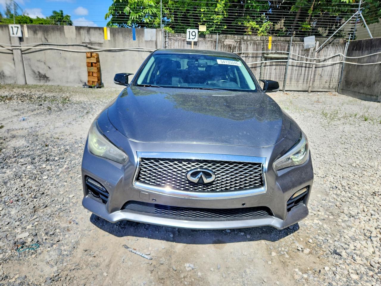 2014 Infiniti Q50 Hybrid Premium Gray vin: JN1AV7AP3EM690484