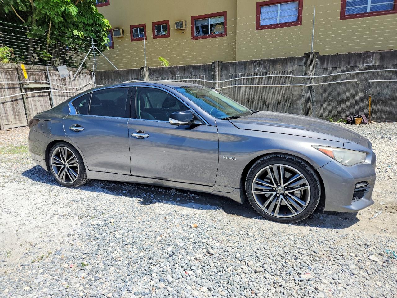 2014 Infiniti Q50 Hybrid Premium Gray vin: JN1AV7AP3EM690484