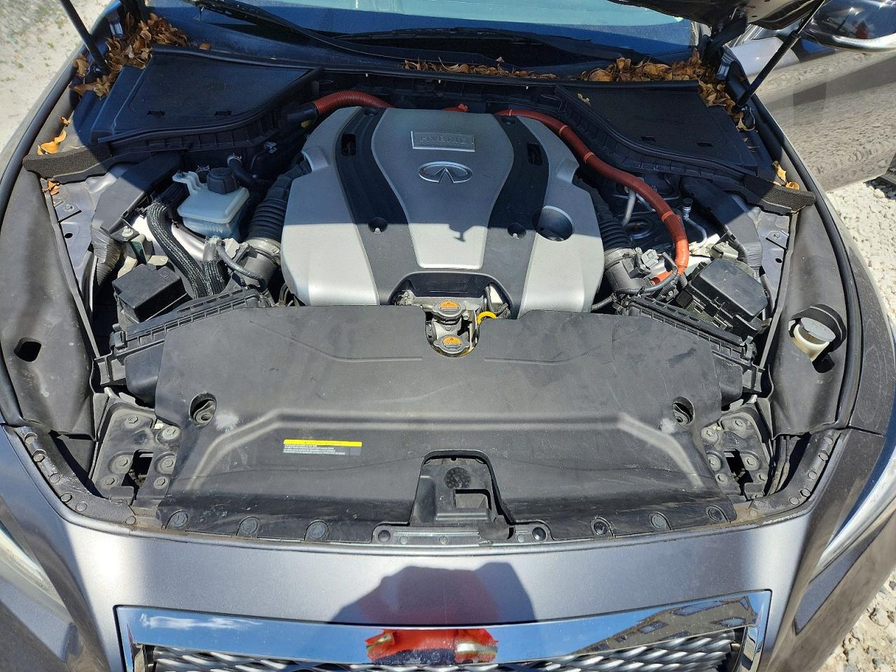 2014 Infiniti Q50 Hybrid Premium Gray vin: JN1AV7AP3EM690484