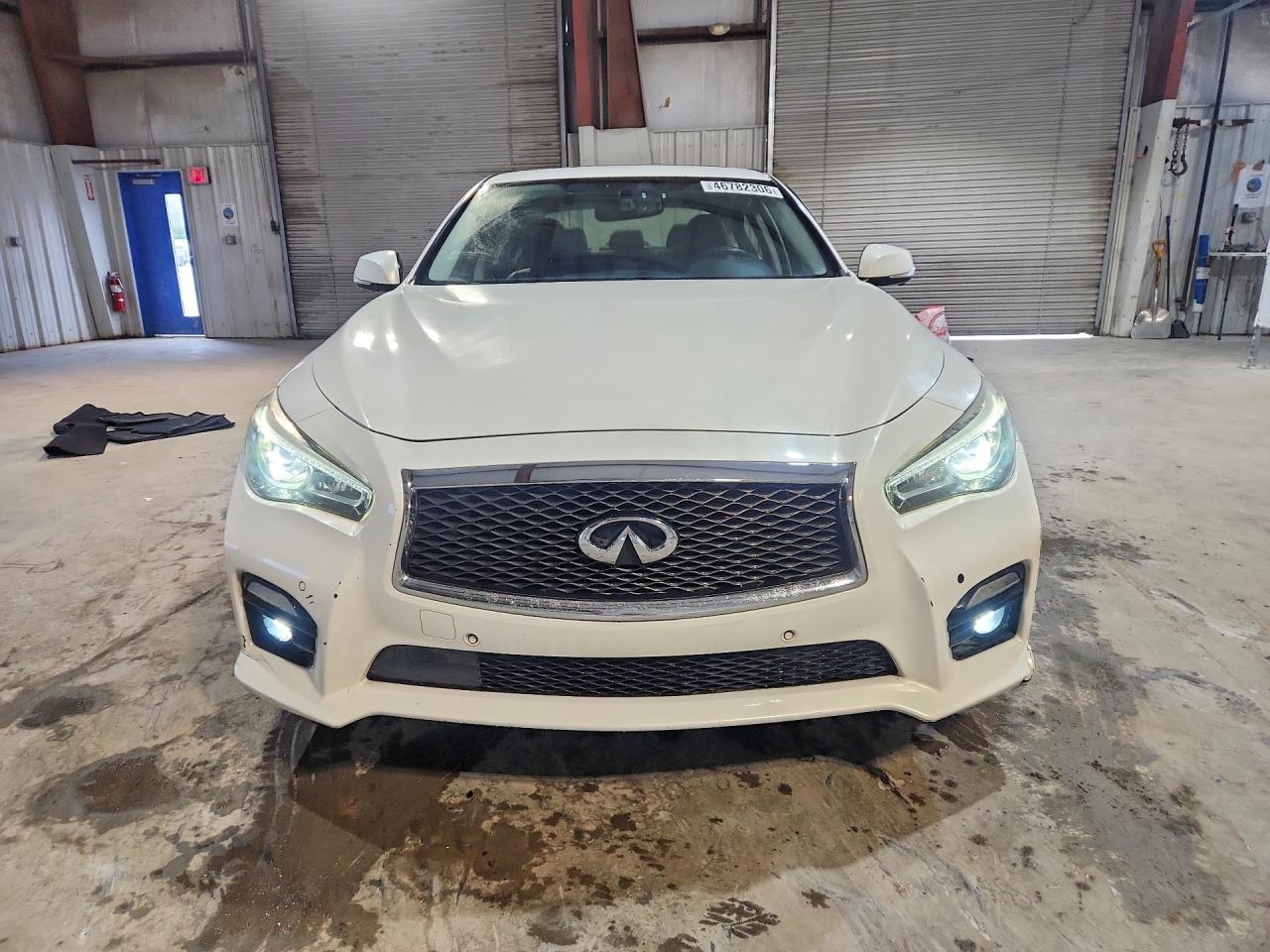 2014 Infiniti Q50 Hybrid Sport Белый vin: JN1AV7AP3EM692316