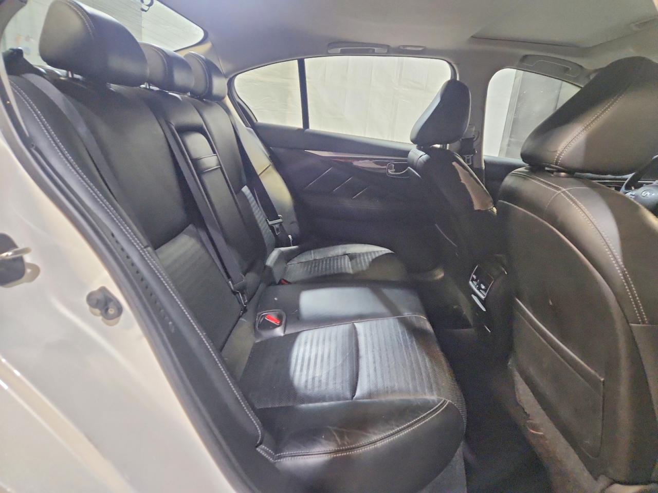 2014 Infiniti Q50 Hybrid Sport Белый vin: JN1AV7AP3EM692316