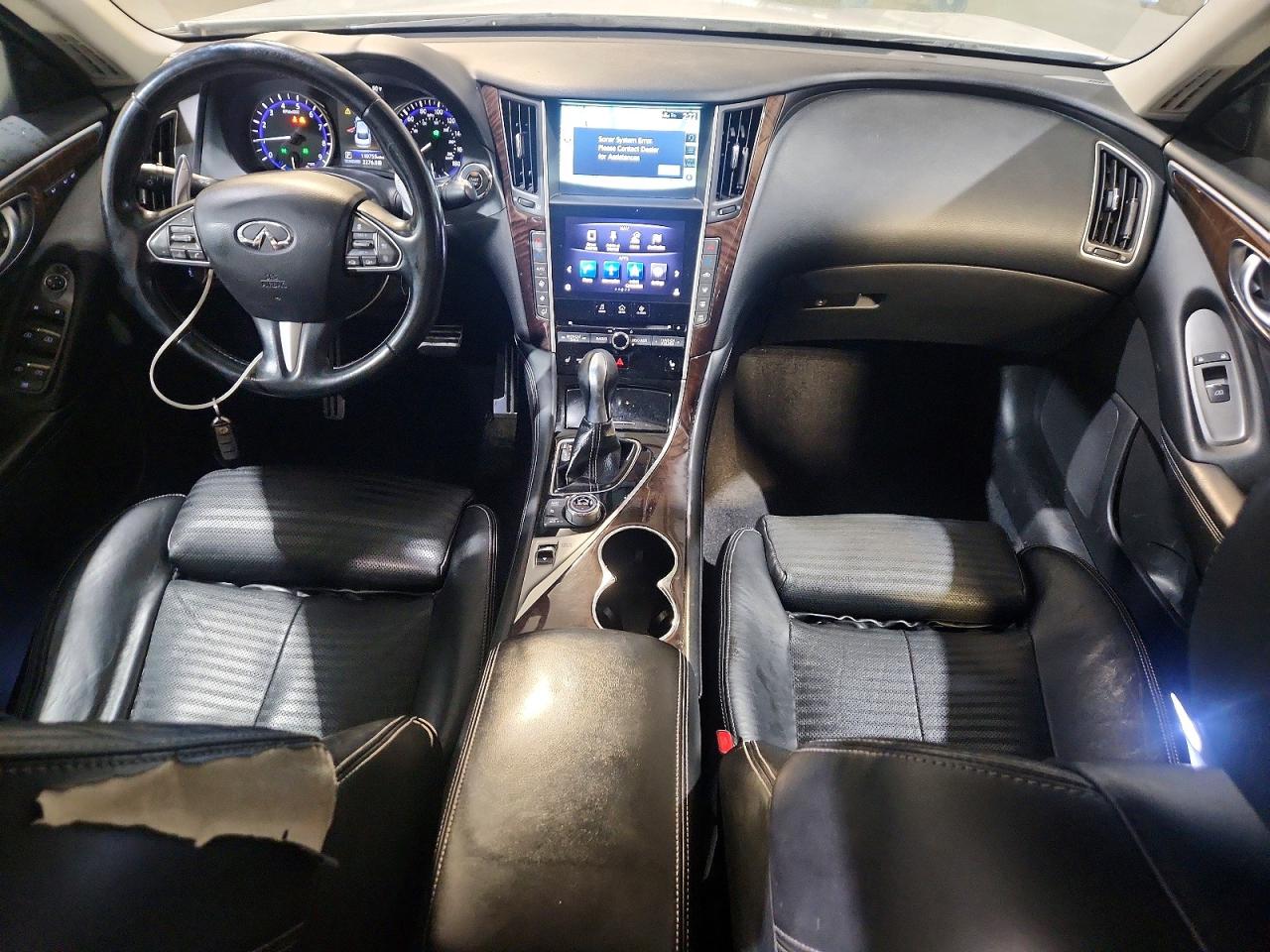 2014 Infiniti Q50 Hybrid Sport Белый vin: JN1AV7AP3EM692316