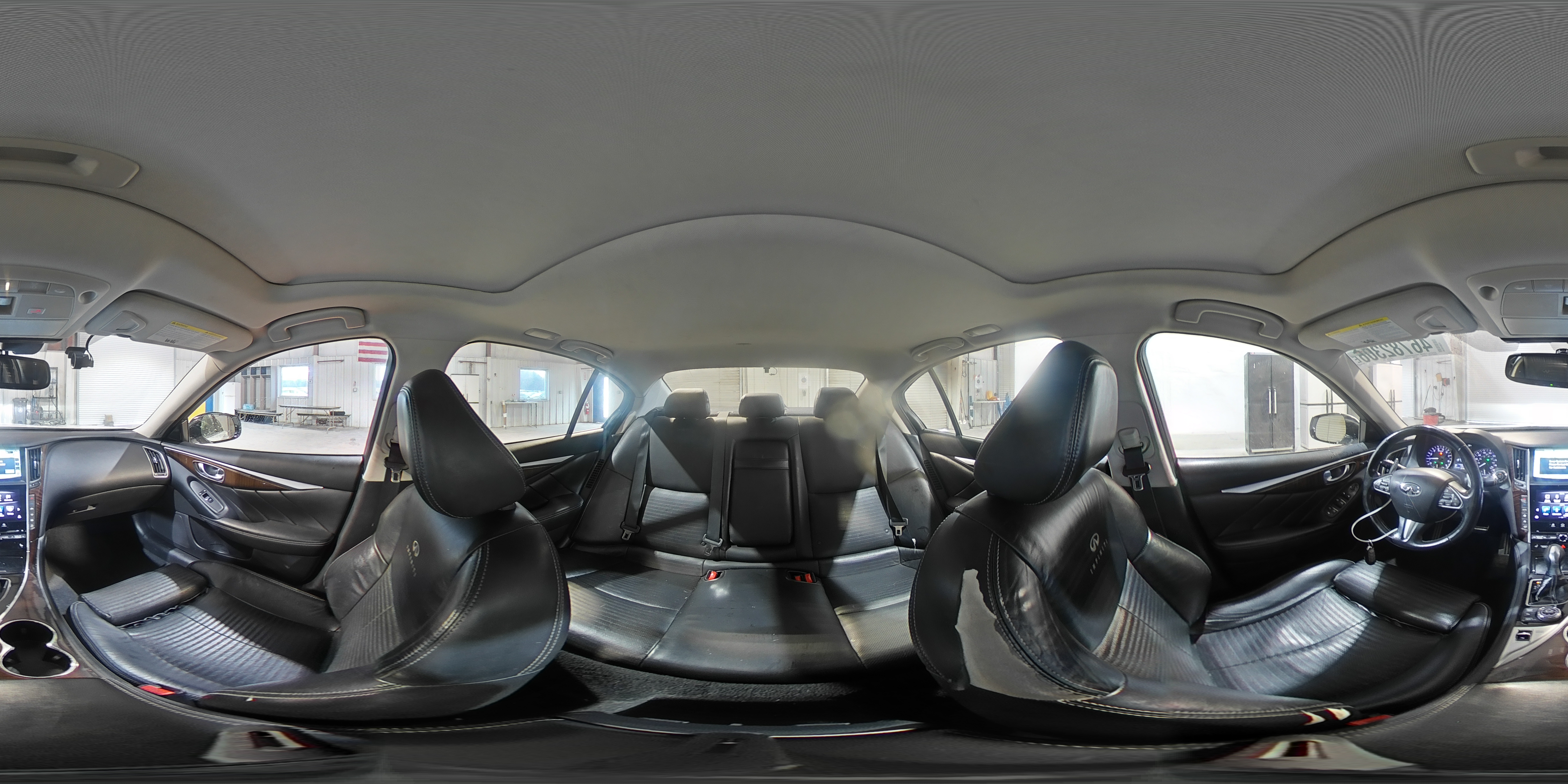 2014 Infiniti Q50 Hybrid Sport Белый vin: JN1AV7AP3EM692316