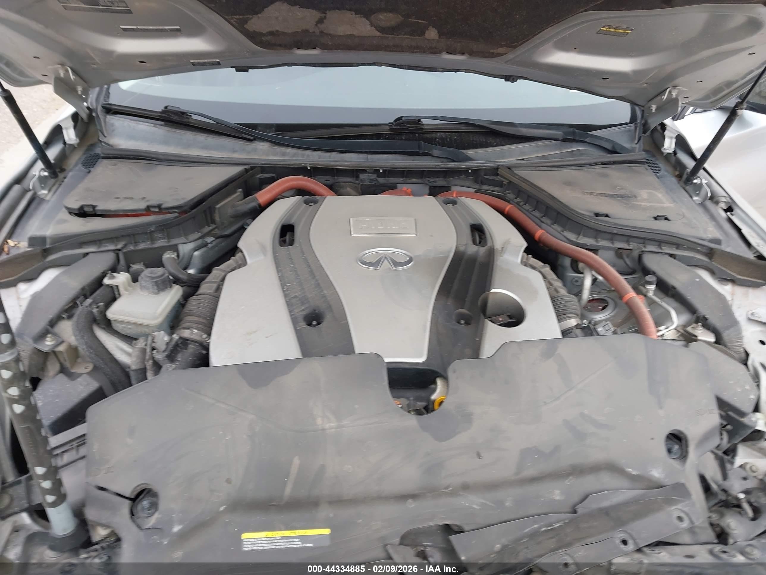 2015 Infiniti Q50 Hybrid Sport Gray vin: JN1AV7AP3FM790392