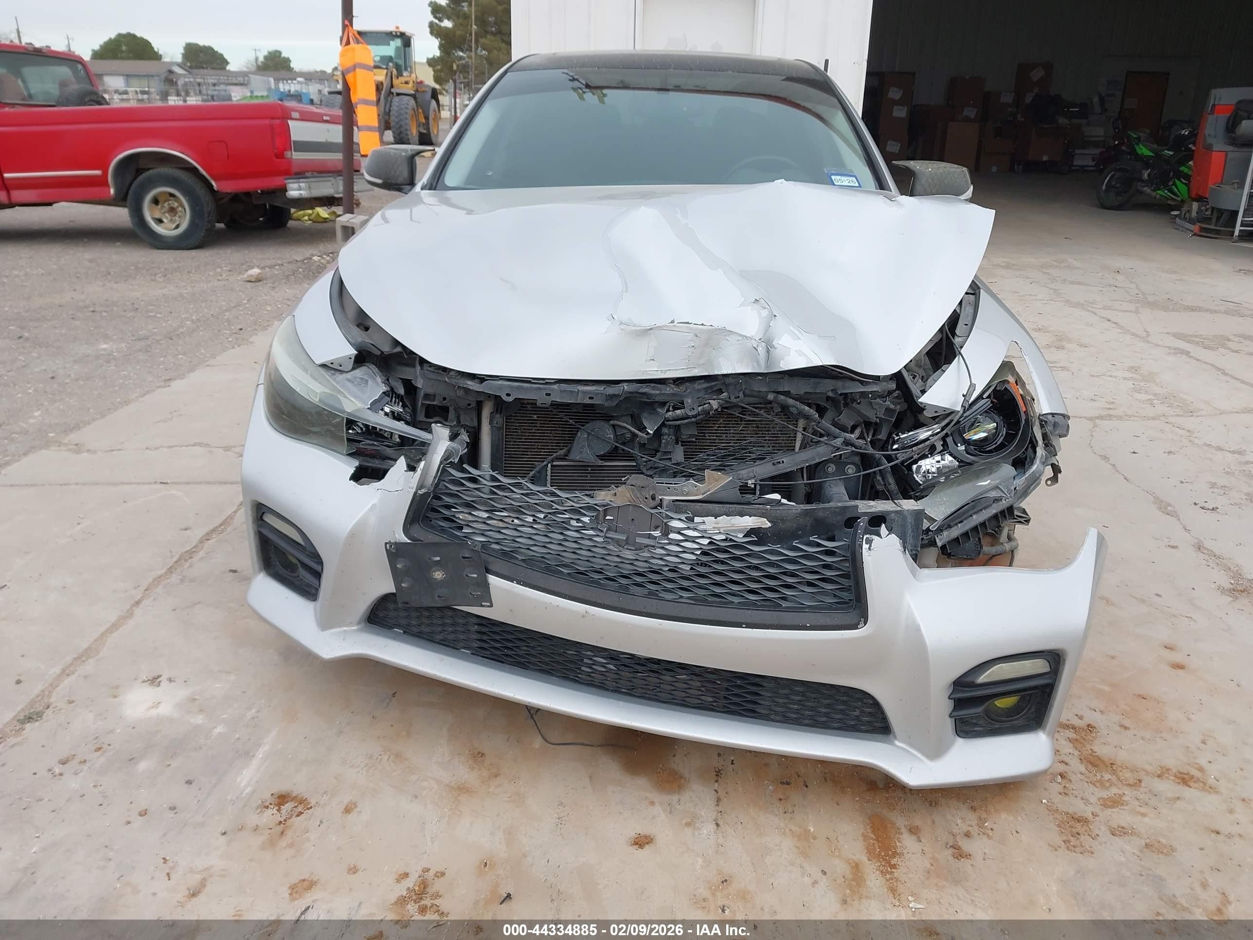 2015 Infiniti Q50 Hybrid Sport Gray vin: JN1AV7AP3FM790392