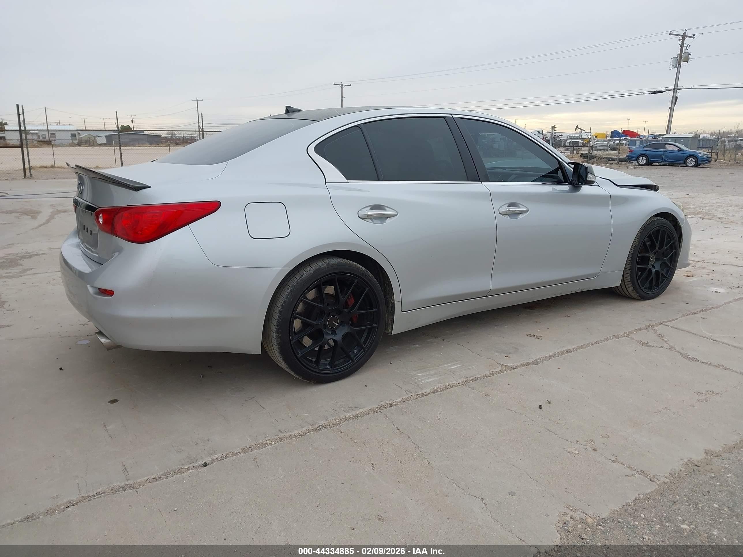 2015 Infiniti Q50 Hybrid Sport Gray vin: JN1AV7AP3FM790392