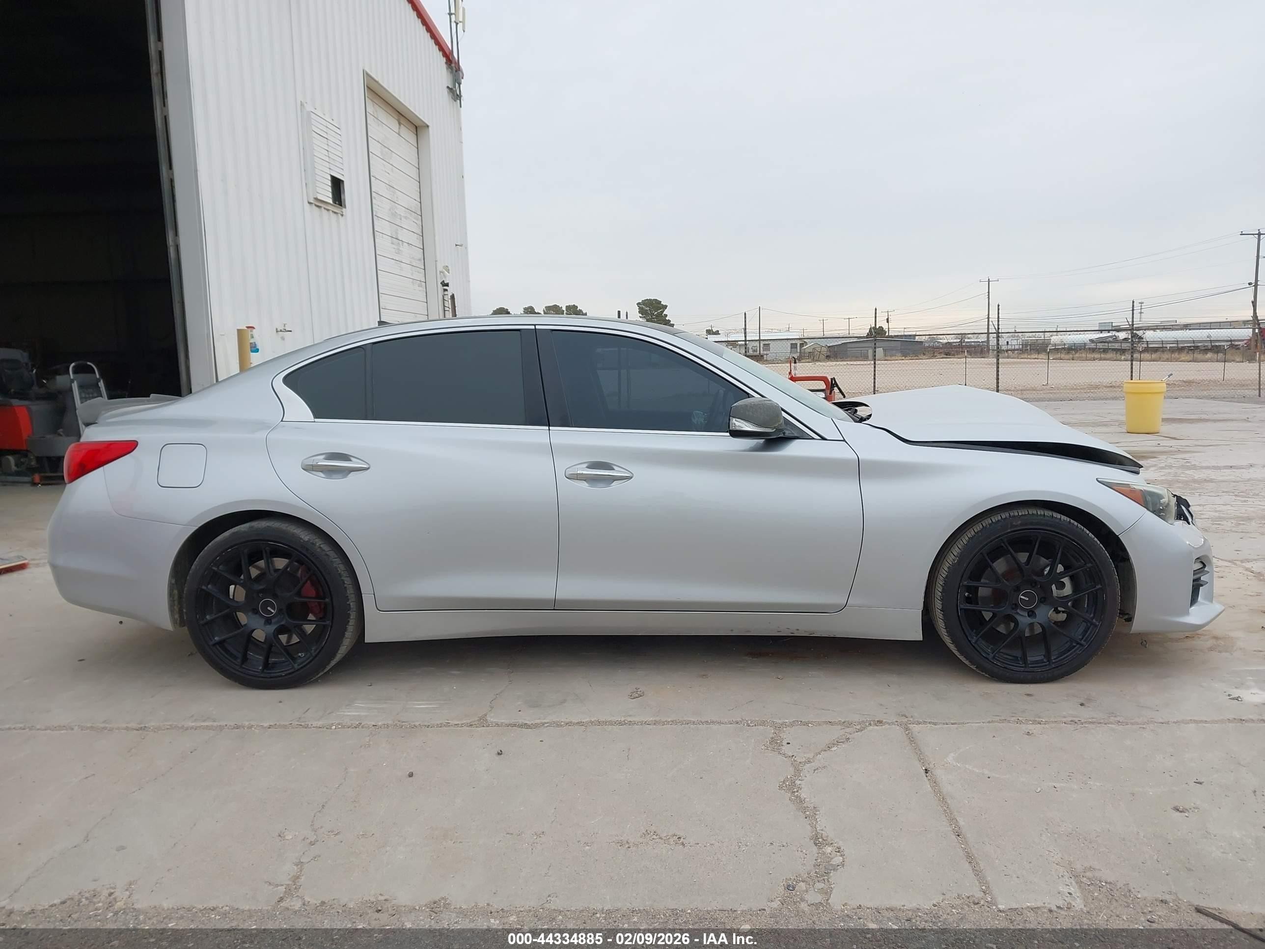 2015 Infiniti Q50 Hybrid Sport Gray vin: JN1AV7AP3FM790392