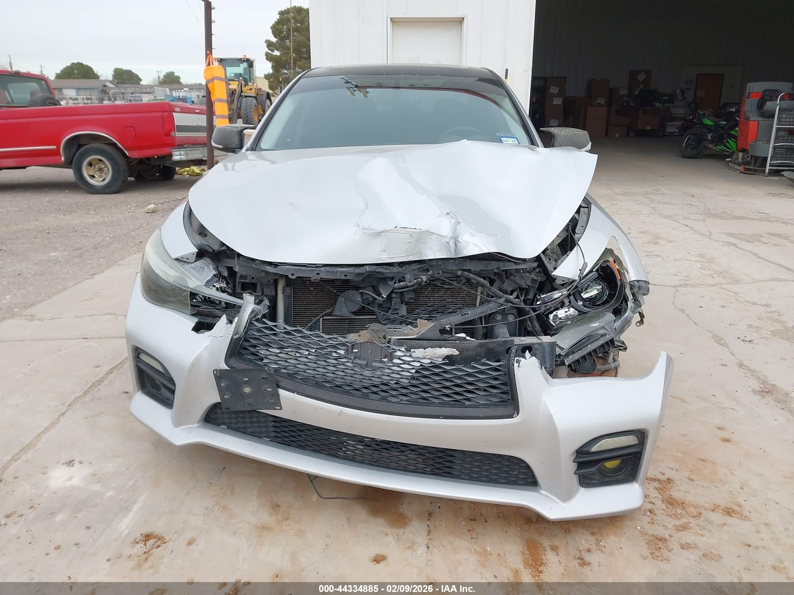 2015 Infiniti Q50 Hybrid Sport Gray vin: JN1AV7AP3FM790392