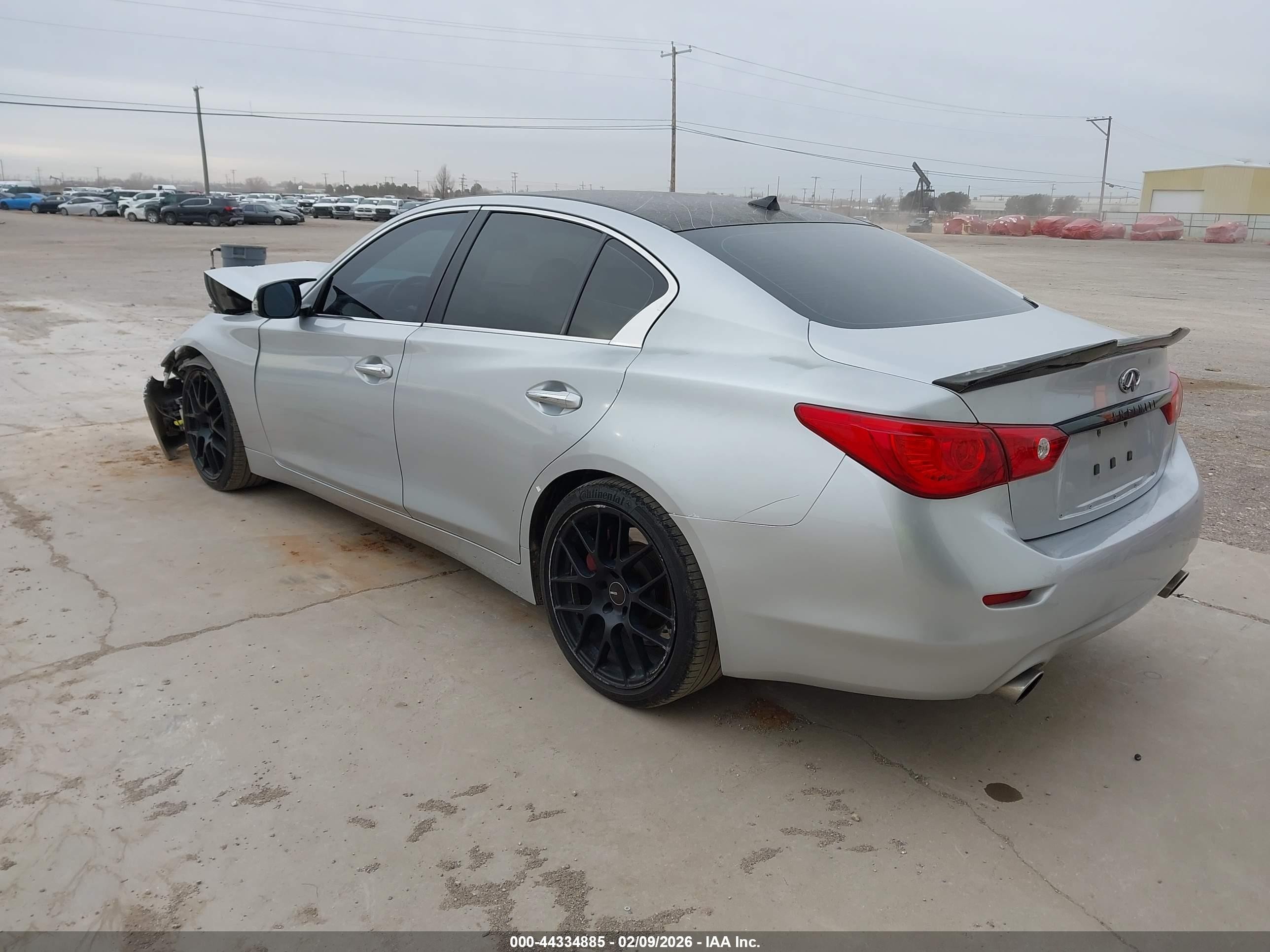 2015 Infiniti Q50 Hybrid Sport Gray vin: JN1AV7AP3FM790392