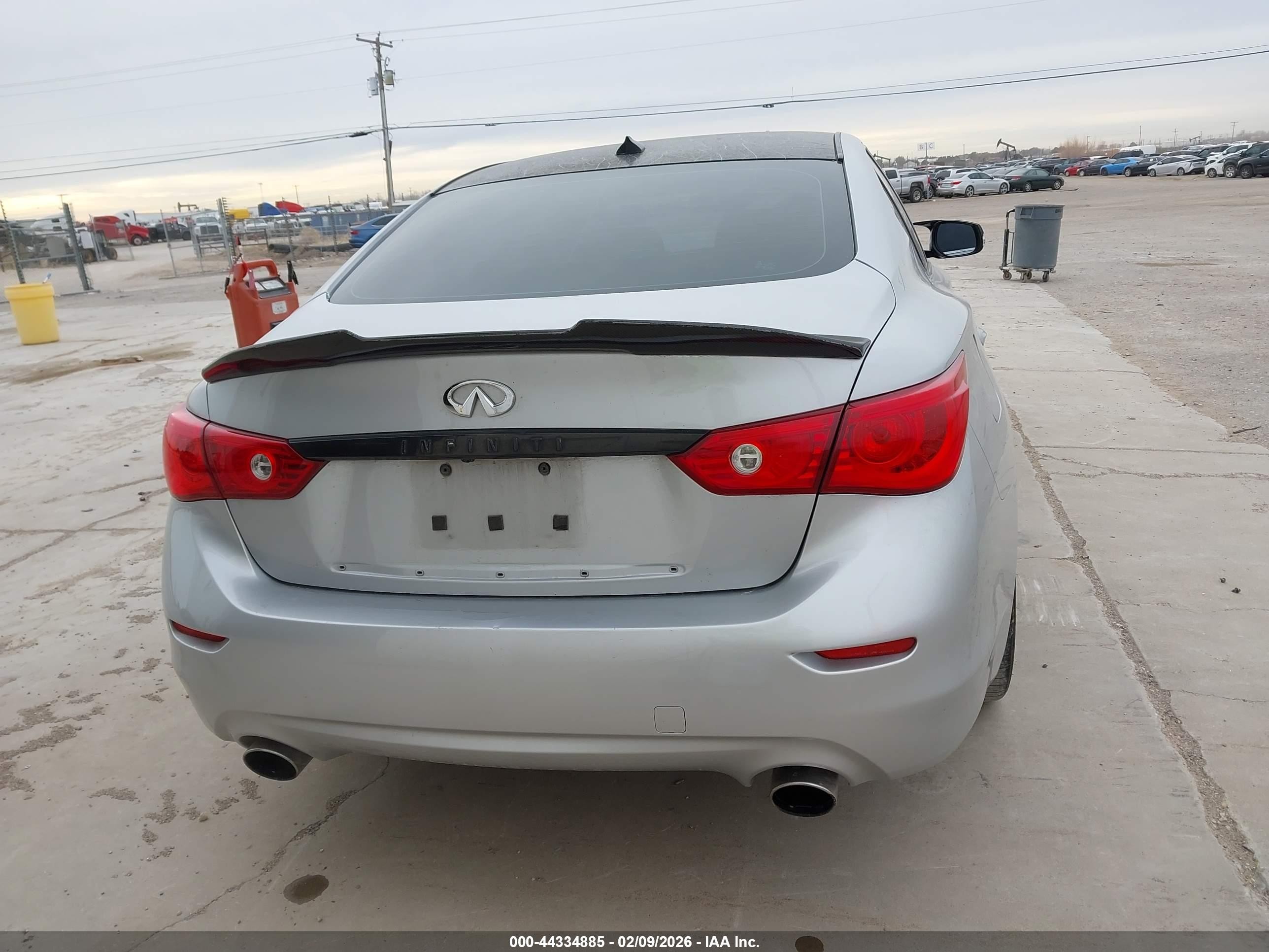 2015 Infiniti Q50 Hybrid Sport Gray vin: JN1AV7AP3FM790392
