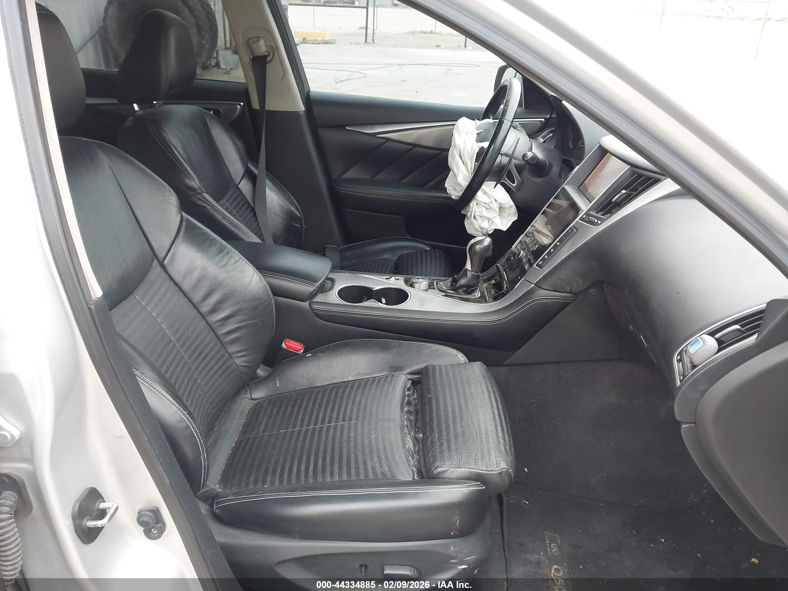 2015 Infiniti Q50 Hybrid Sport Gray vin: JN1AV7AP3FM790392
