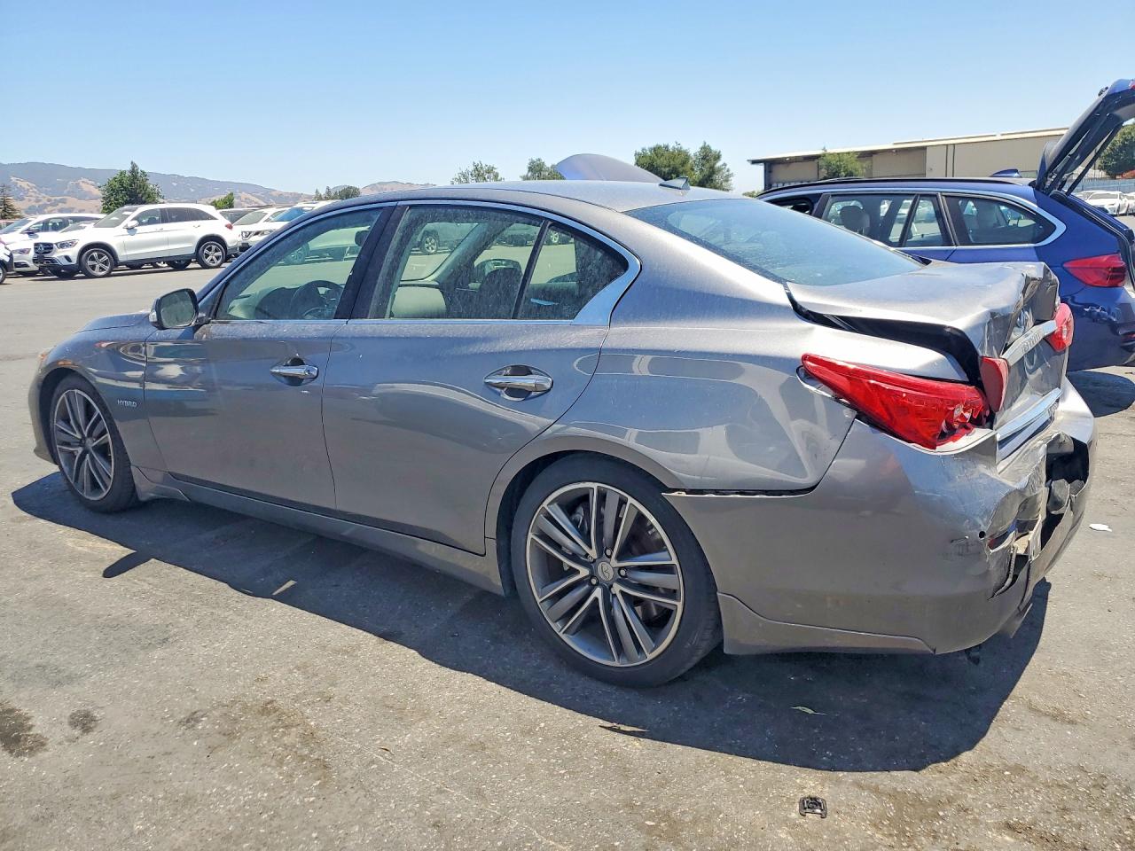2014 Infiniti Q50 Hybrid Sport Gray vin: JN1AV7AP4EM691305