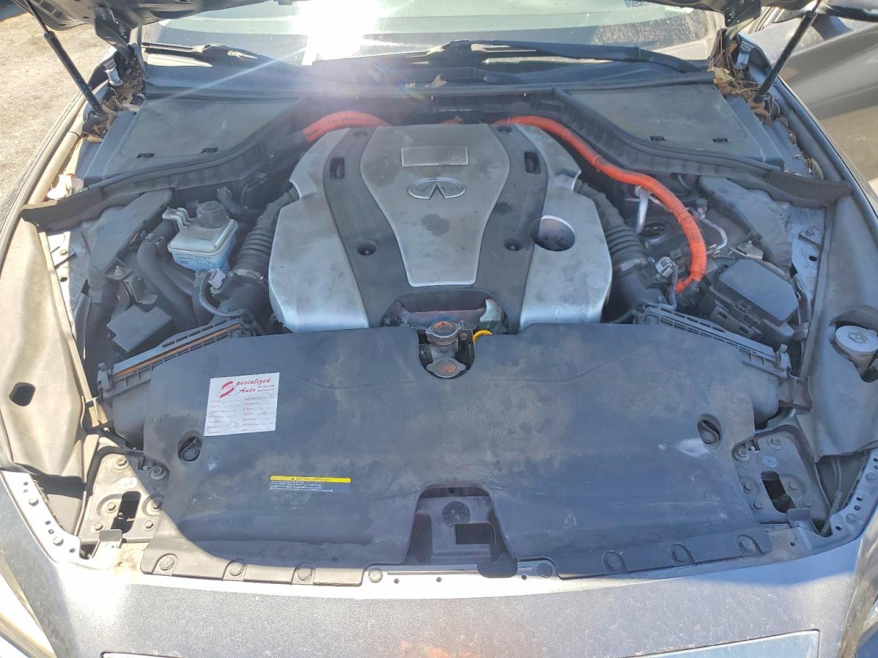 2014 Infiniti Q50 Hybrid Sport Gray vin: JN1AV7AP4EM691305