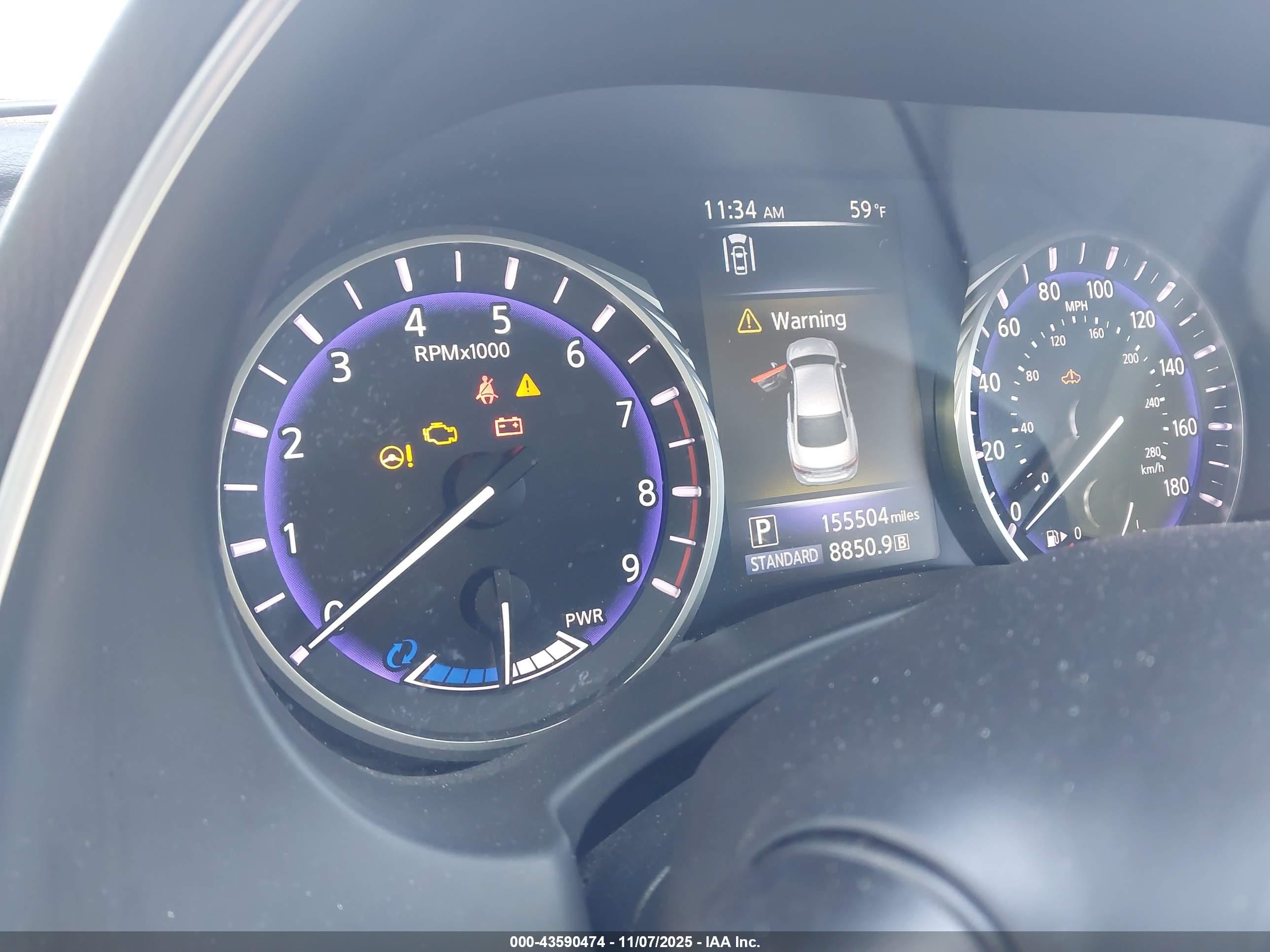 2015 Infiniti Q50 Hybrid Premium Белый vin: JN1AV7AP4FM790563
