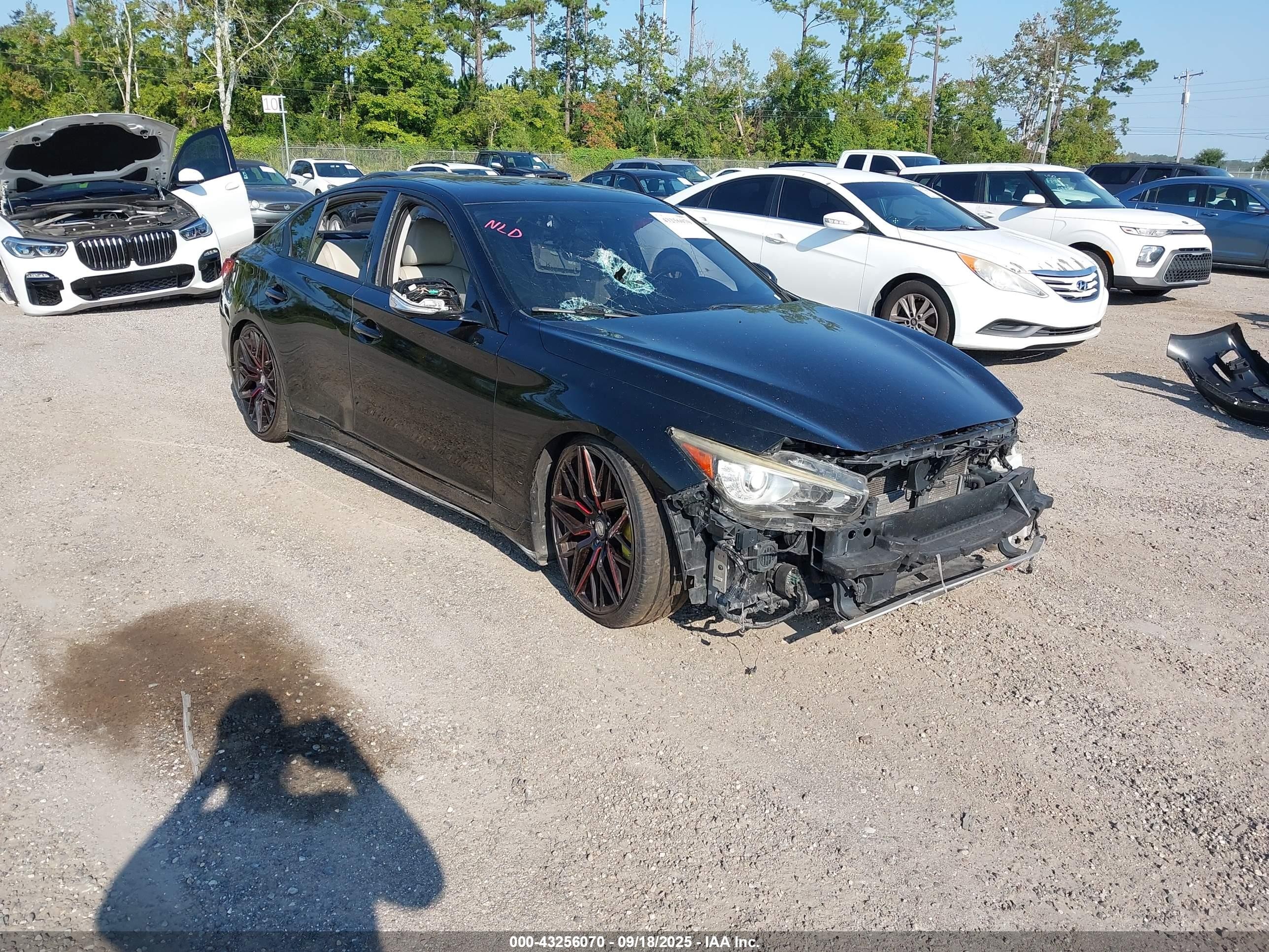 2015 Infiniti Q50 Hybrid Sport Black vin: JN1AV7AP4FM790661