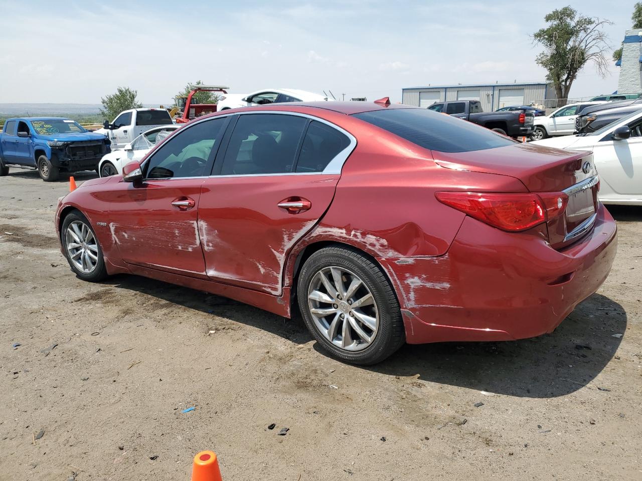 2014 Infiniti Q50 Красный vin: JN1AV7AP5EM691006