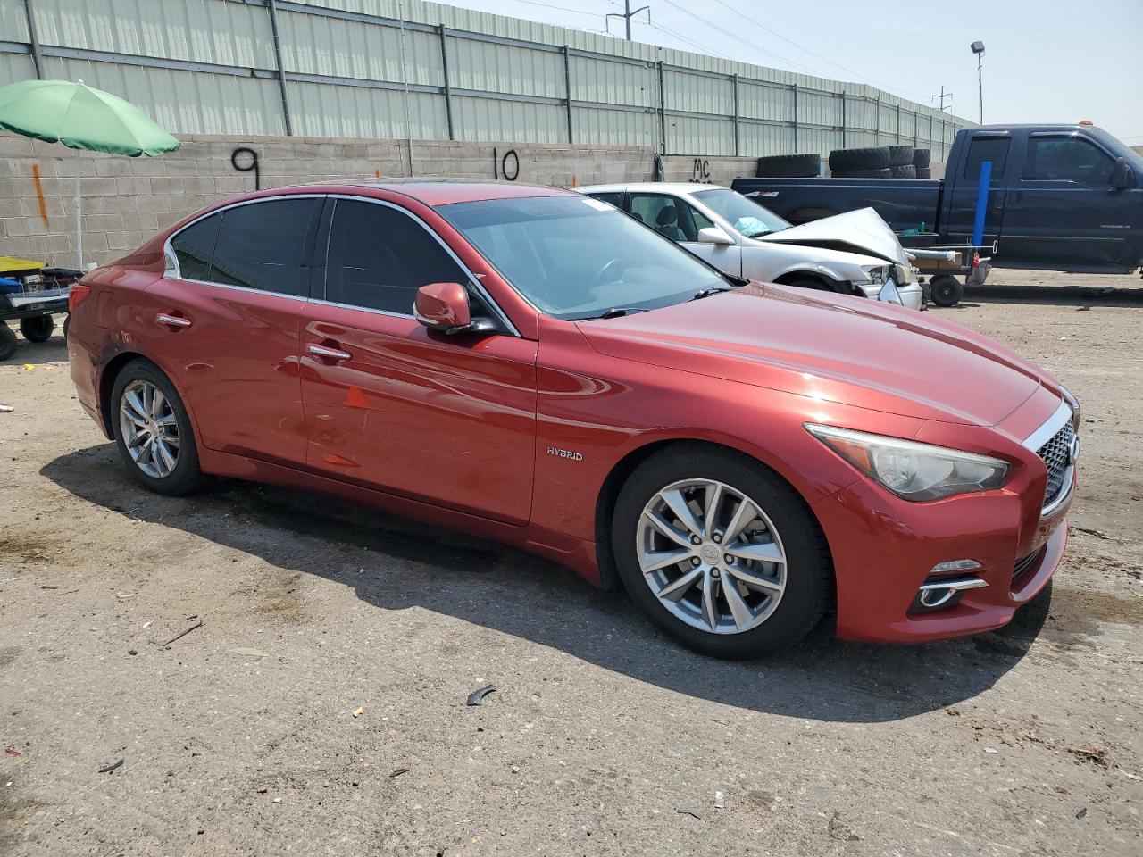 2014 Infiniti Q50 Красный vin: JN1AV7AP5EM691006