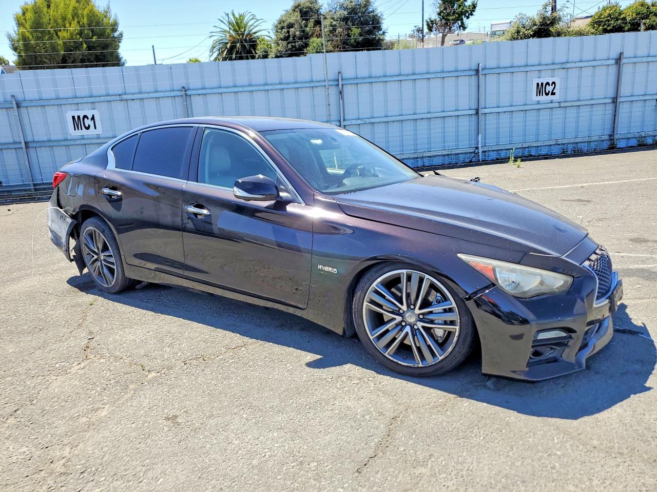 2014 Infiniti Q50 Hybrid Sport Black vin: JN1AV7AP5EM691507