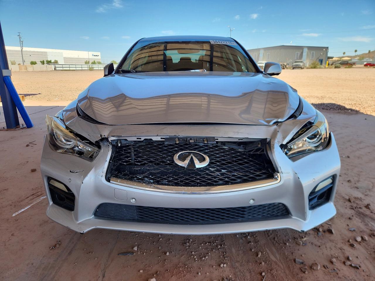 2014 Infiniti Q50 Hybrid Sport Silver vin: JN1AV7AP5EM691720