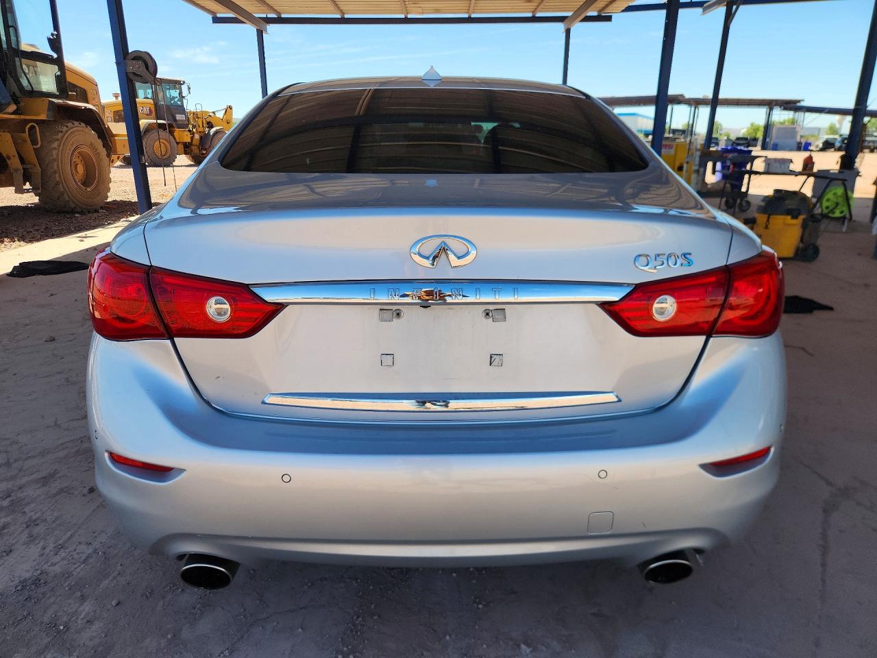 2014 Infiniti Q50 Hybrid Sport Silver vin: JN1AV7AP5EM691720