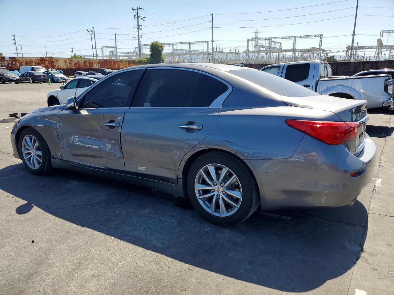 2014 Infiniti Q50 Hybrid Premium Gray vin: JN1AV7AP5EM692205