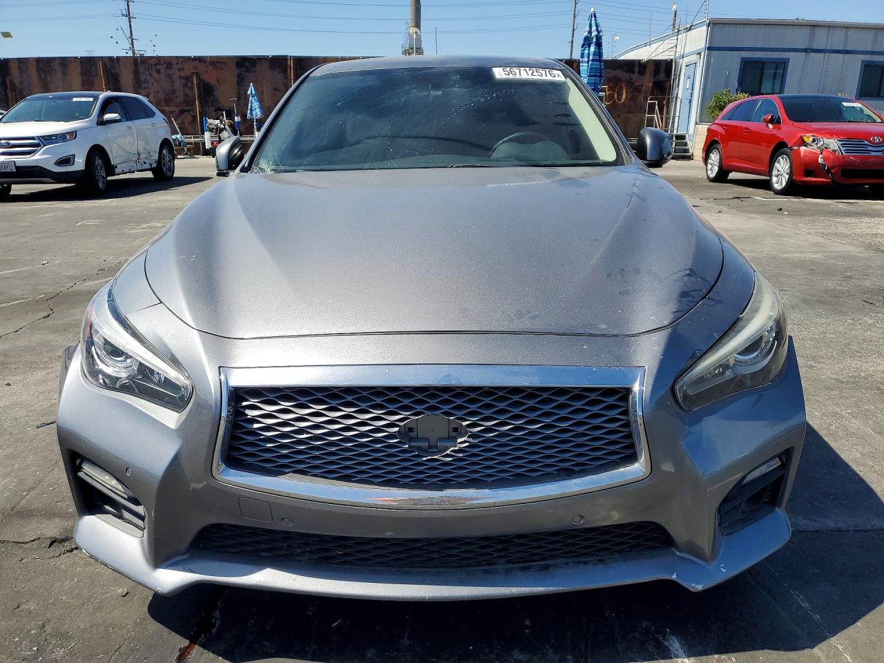 2014 Infiniti Q50 Hybrid Premium Gray vin: JN1AV7AP5EM692205