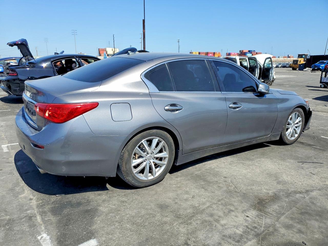 2014 Infiniti Q50 Hybrid Premium Gray vin: JN1AV7AP5EM692205