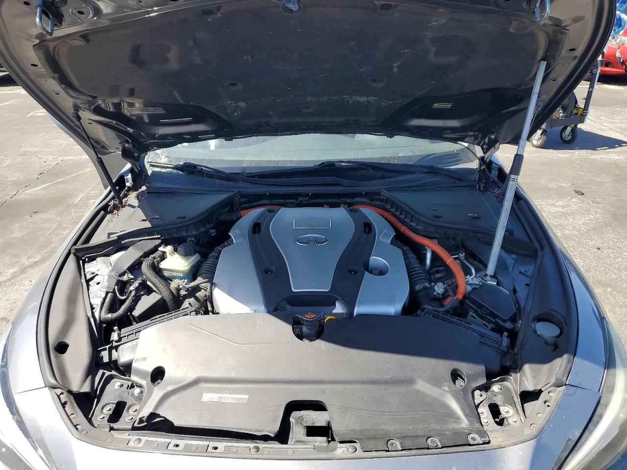 2014 Infiniti Q50 Hybrid Premium Gray vin: JN1AV7AP5EM692205