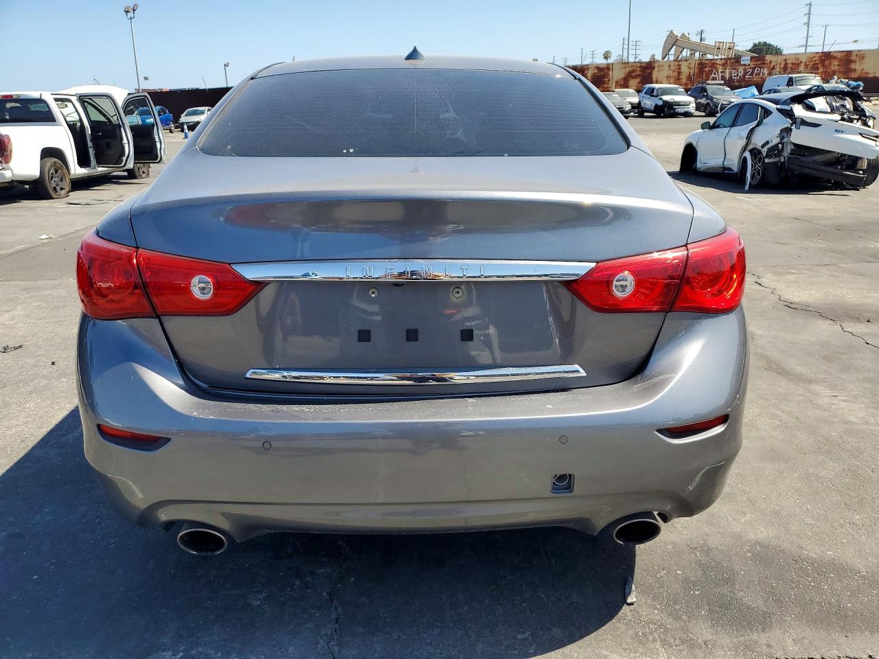 2014 Infiniti Q50 Hybrid Premium Gray vin: JN1AV7AP5EM692205
