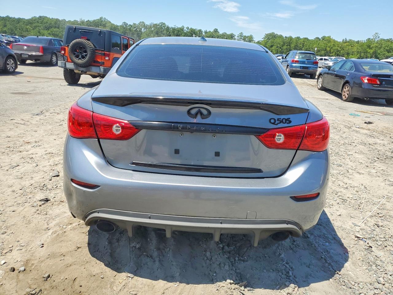 2014 Infiniti Q50 Hybrid Premium Gray vin: JN1AV7AP6EM690429