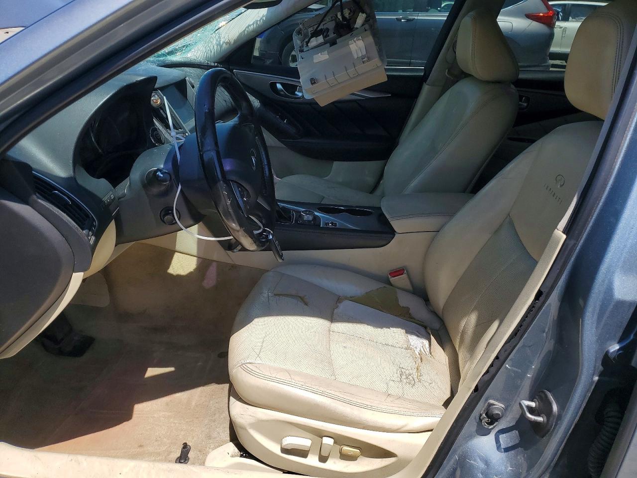 2014 Infiniti Q50 Hybrid Premium Gray vin: JN1AV7AP6EM690429