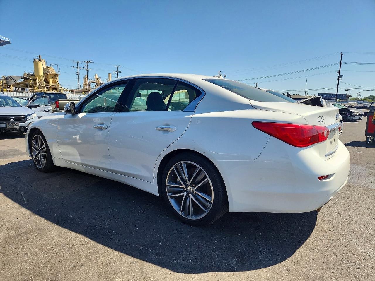 2014 Infiniti Q50 Hybrid Sport White vin: JN1AV7AP6EM691659