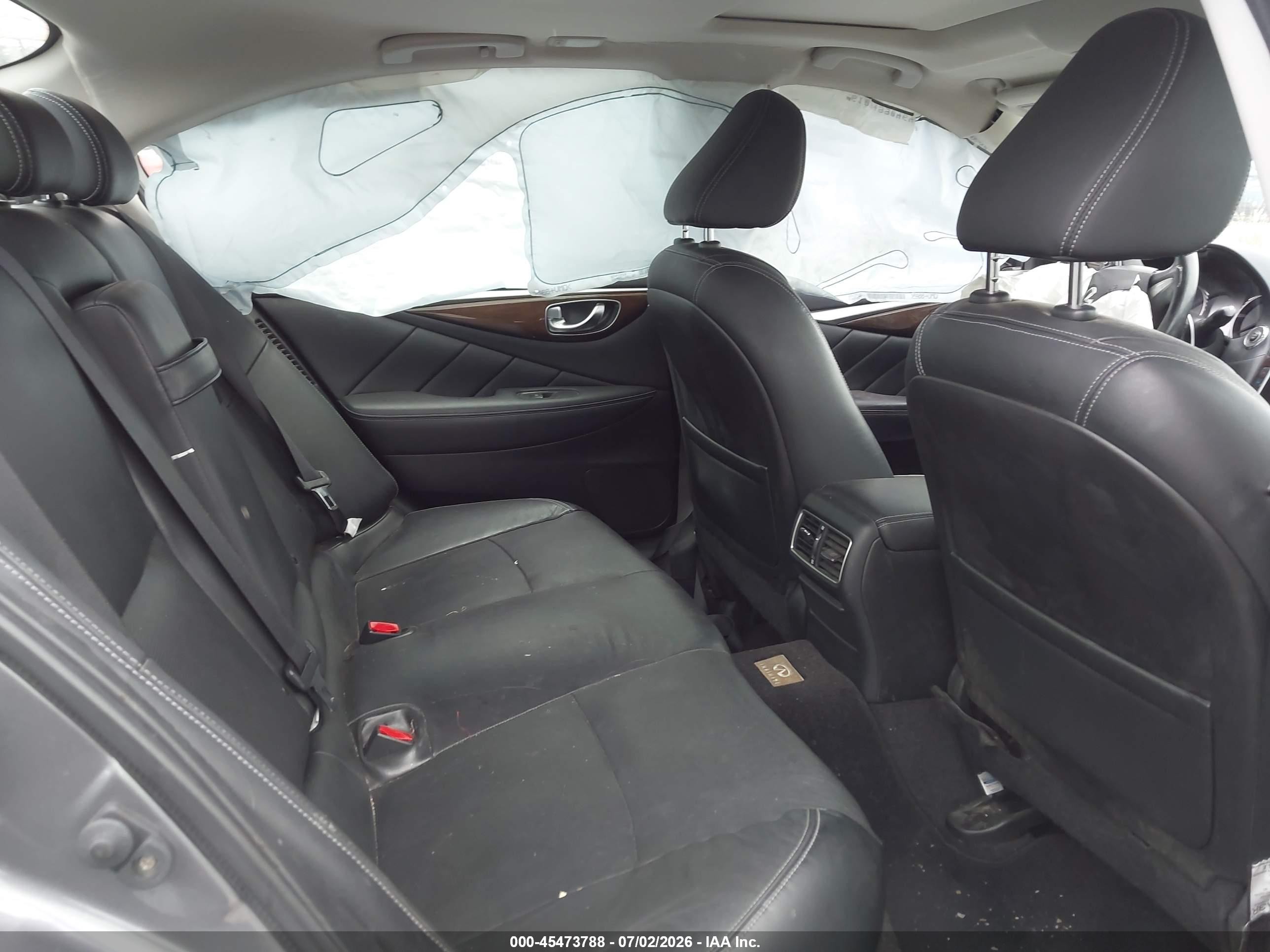 2015 Infiniti Q50 Hybrid Premium Gray vin: JN1AV7AP6FM790189