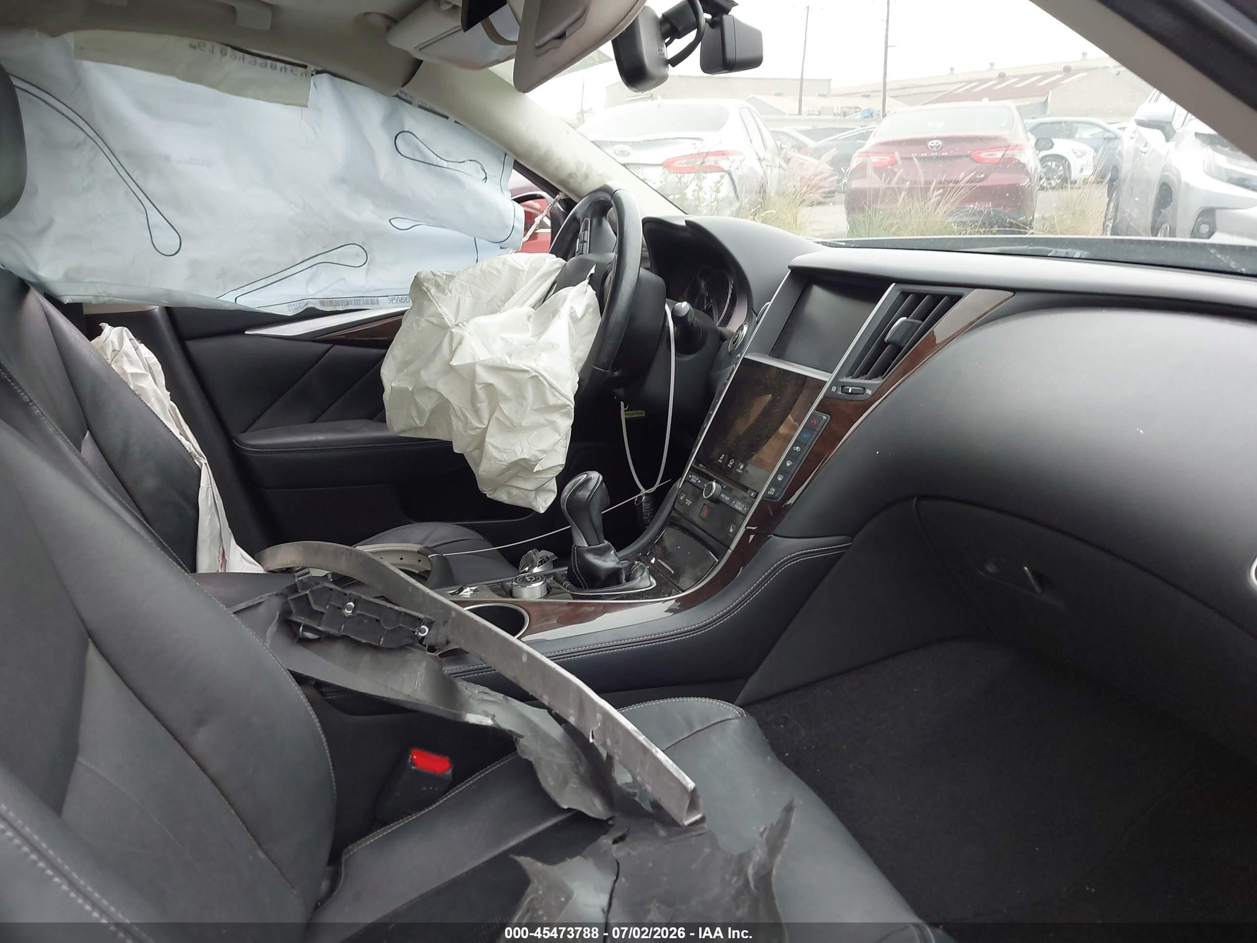 2015 Infiniti Q50 Hybrid Premium Gray vin: JN1AV7AP6FM790189