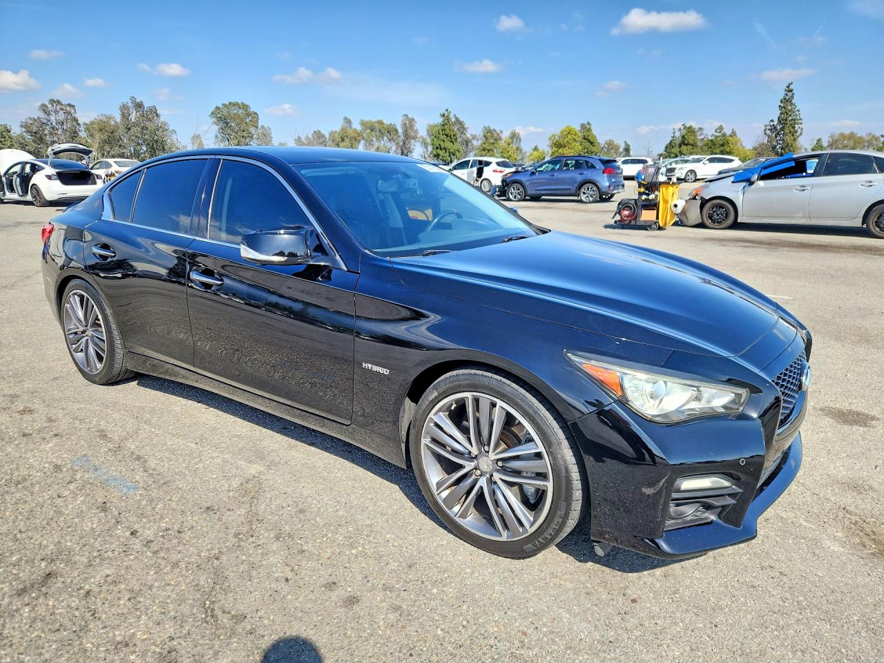 2014 Infiniti Q50 Hybrid Sport Black vin: JN1AV7AP7EM692061
