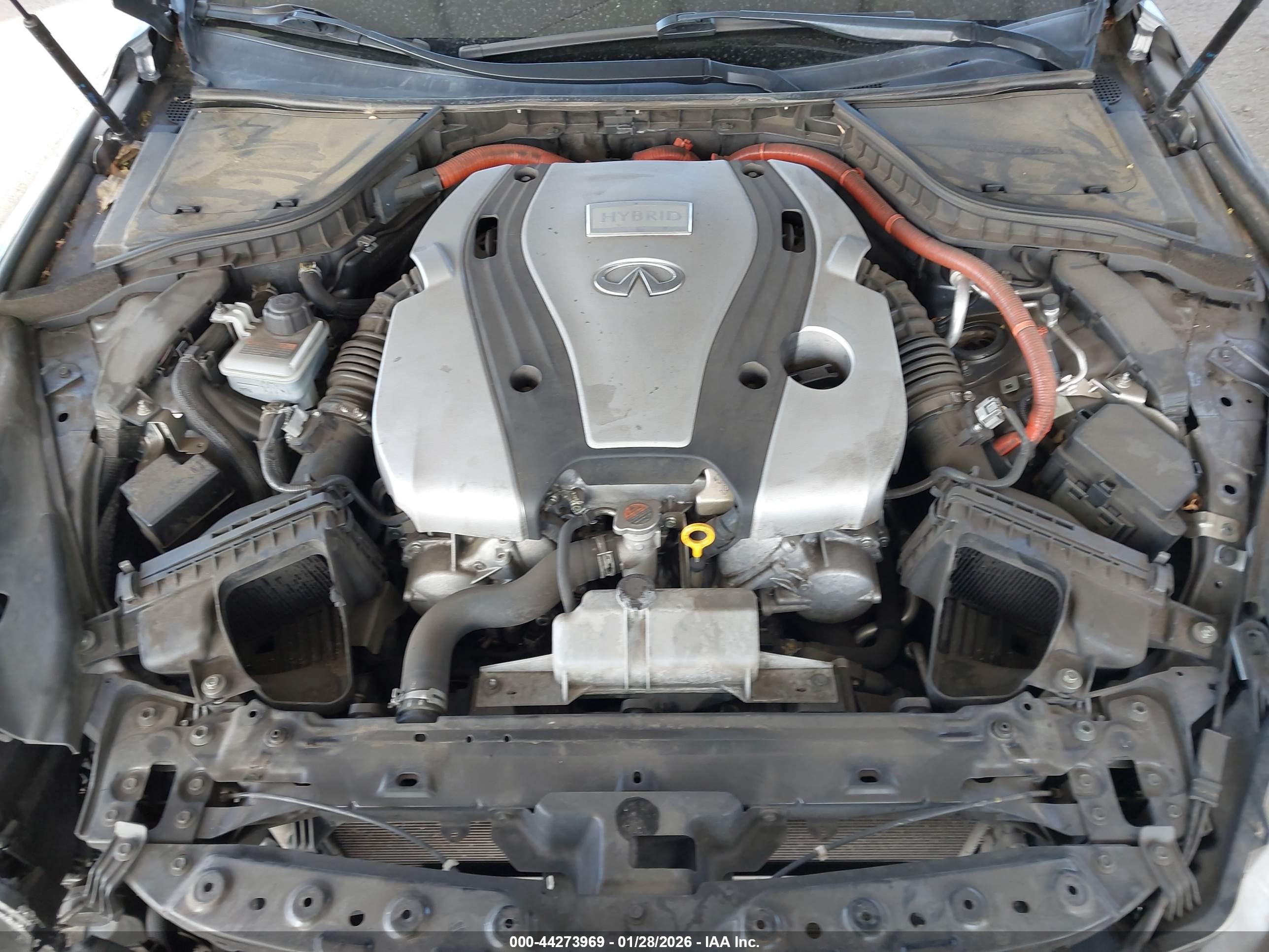 2015 Infiniti Q50 Hybrid Premium Gray vin: JN1AV7AP7FM790928