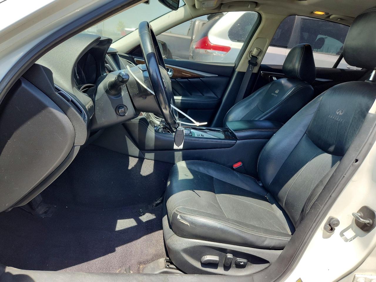 2014 Infiniti Q50 Hybrid Premium White vin: JN1AV7AP8EM690562