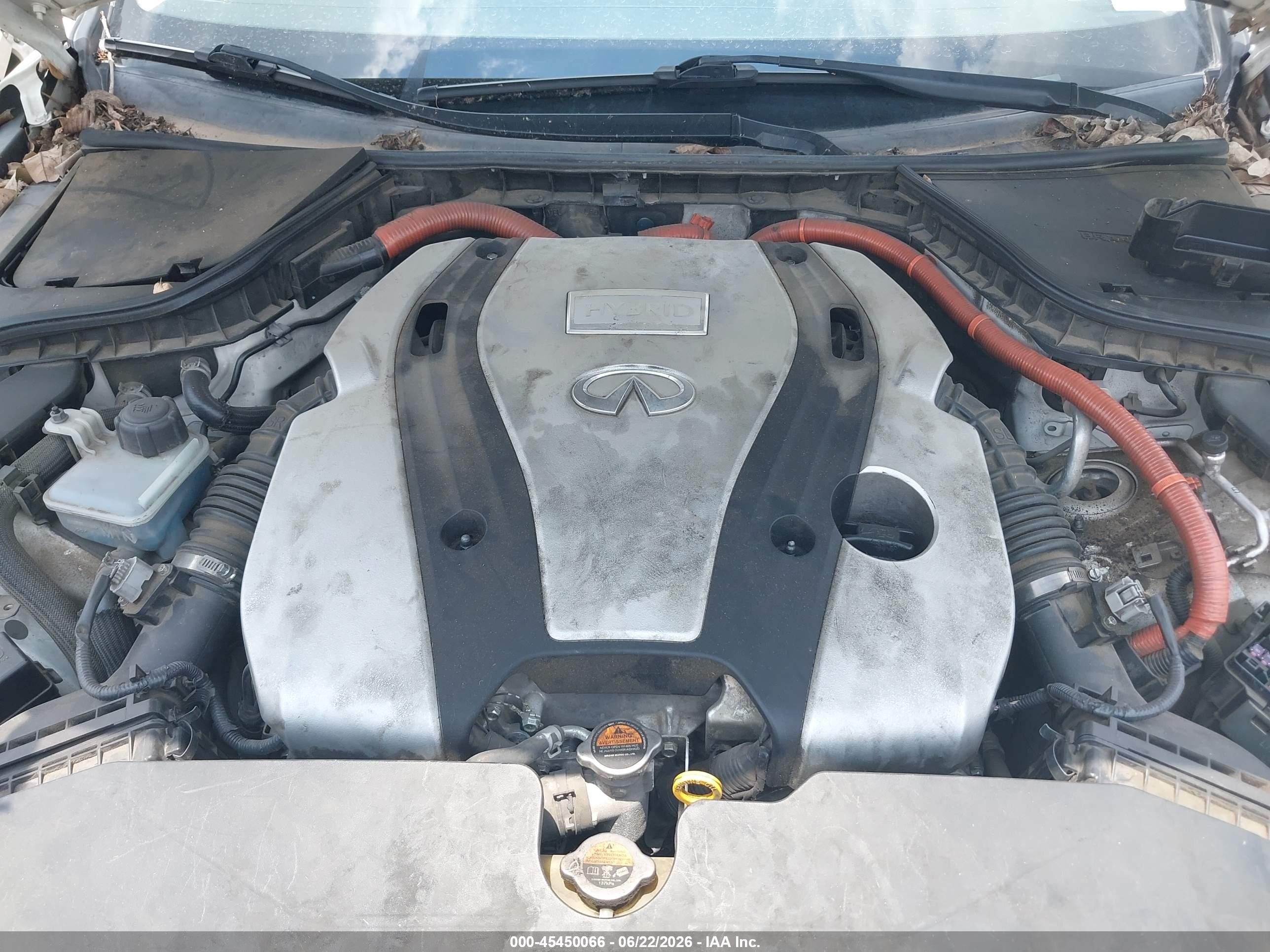 2015 Infiniti Q50 Hybrid Sport White vin: JN1AV7AP9FM790087